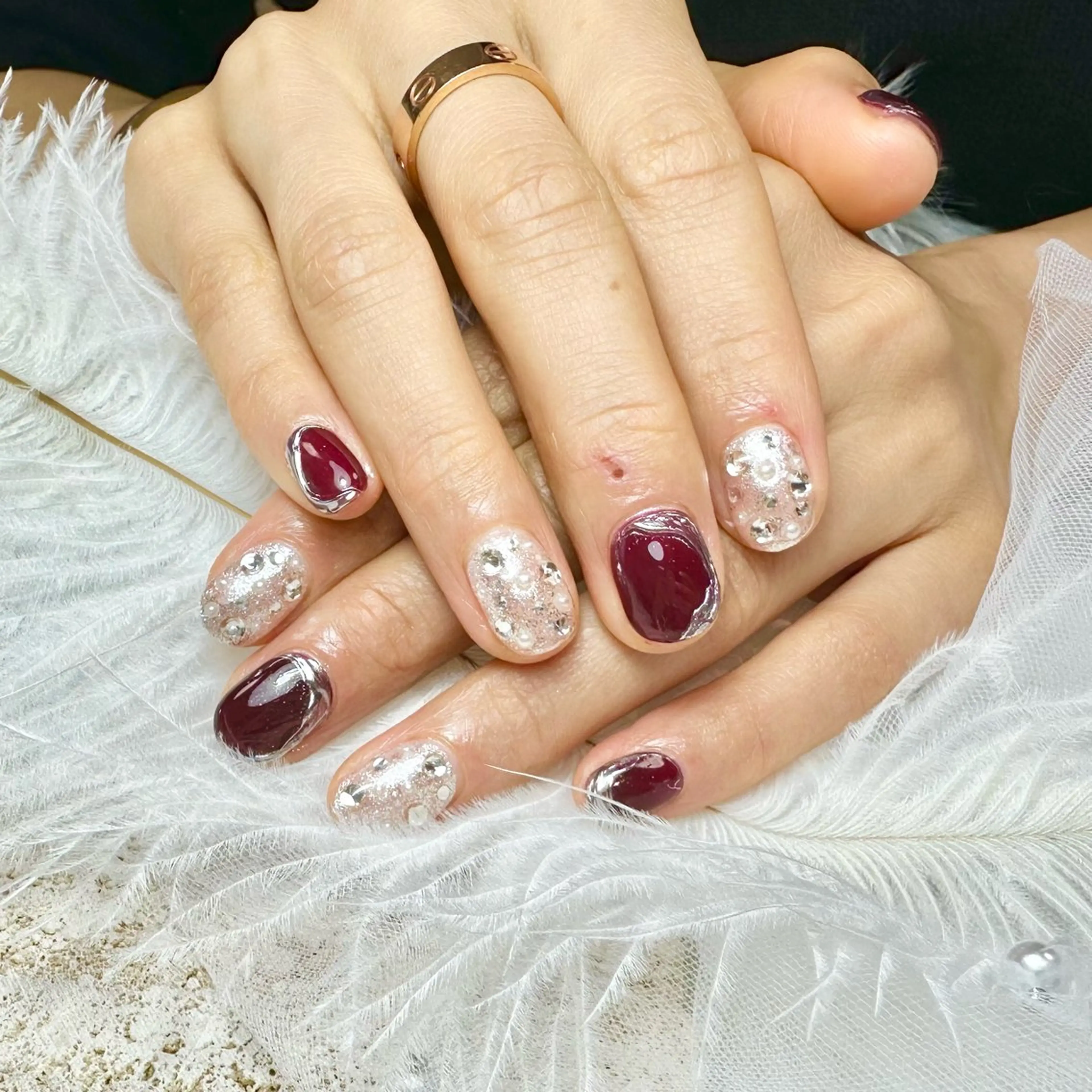 ネイル アートネイル 持ち込み ハンドネイル ハンドケア nail salon Feerieのネイルデザイン