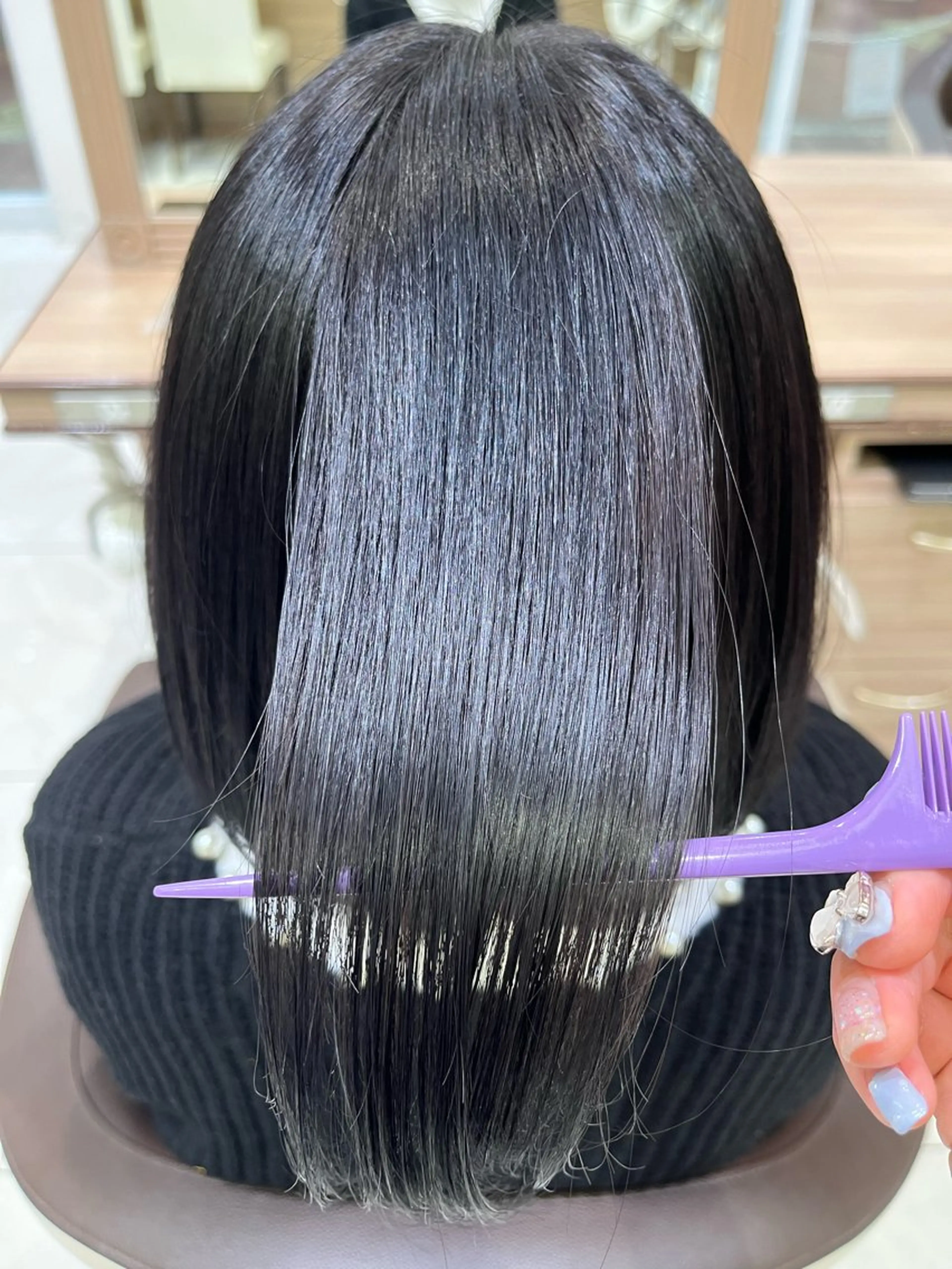 ミディアム 伊佐 愛のヘアスタイル