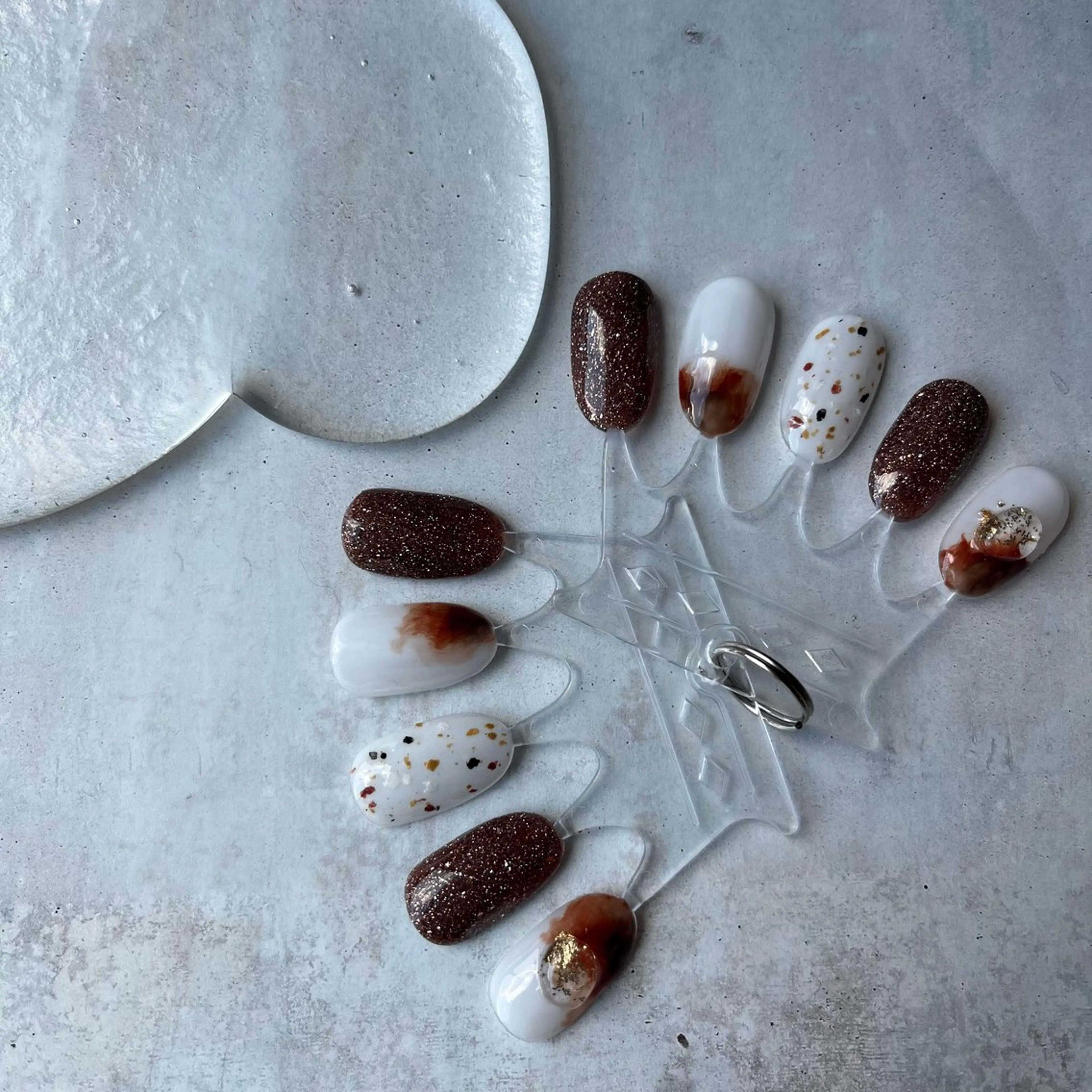 ネイル ブラウン K Aのネイルデザイン