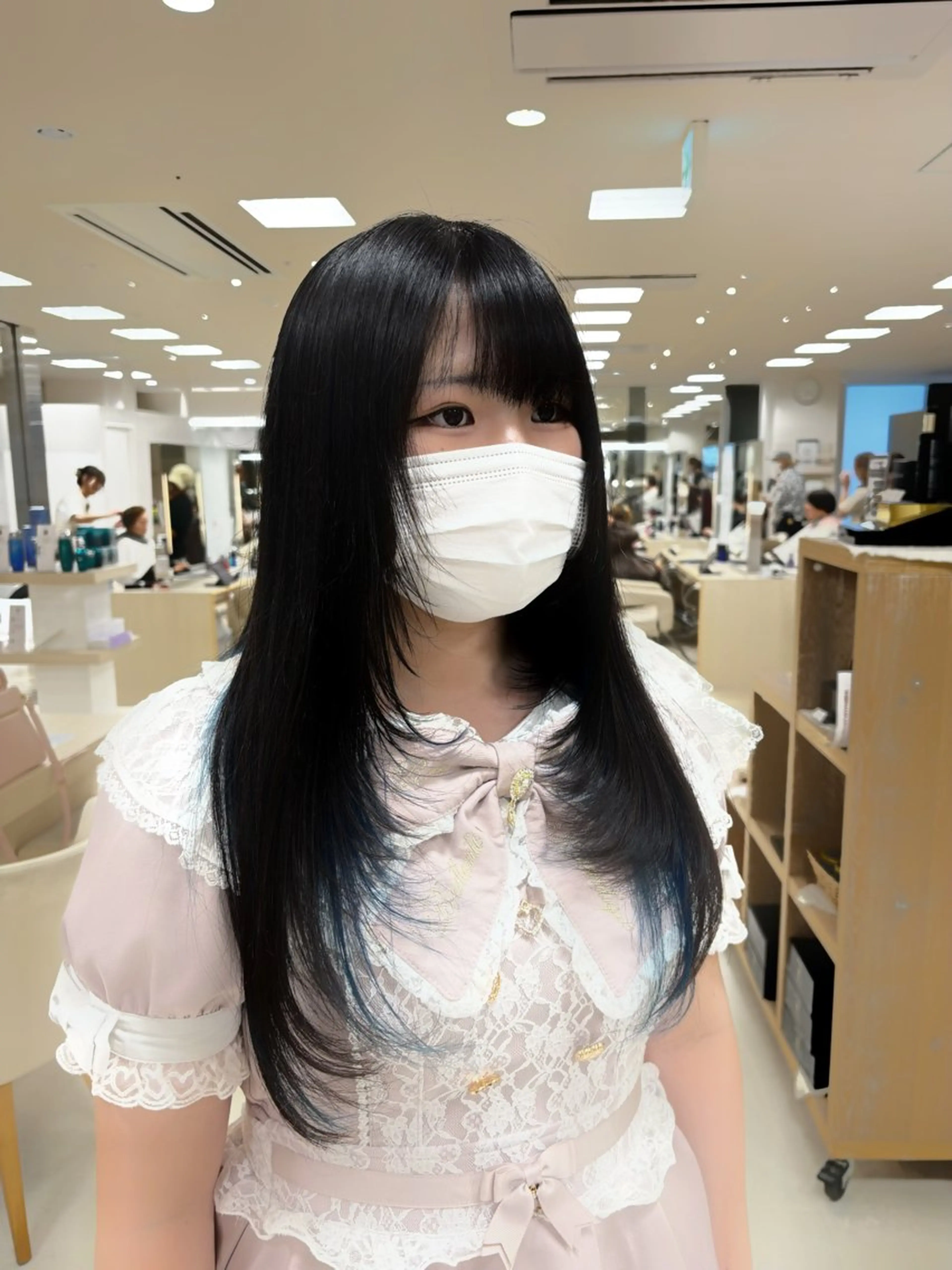 ロング カット ヘアカラー 推し活/韓国/ブリー チカラーminamiのヘアスタイル