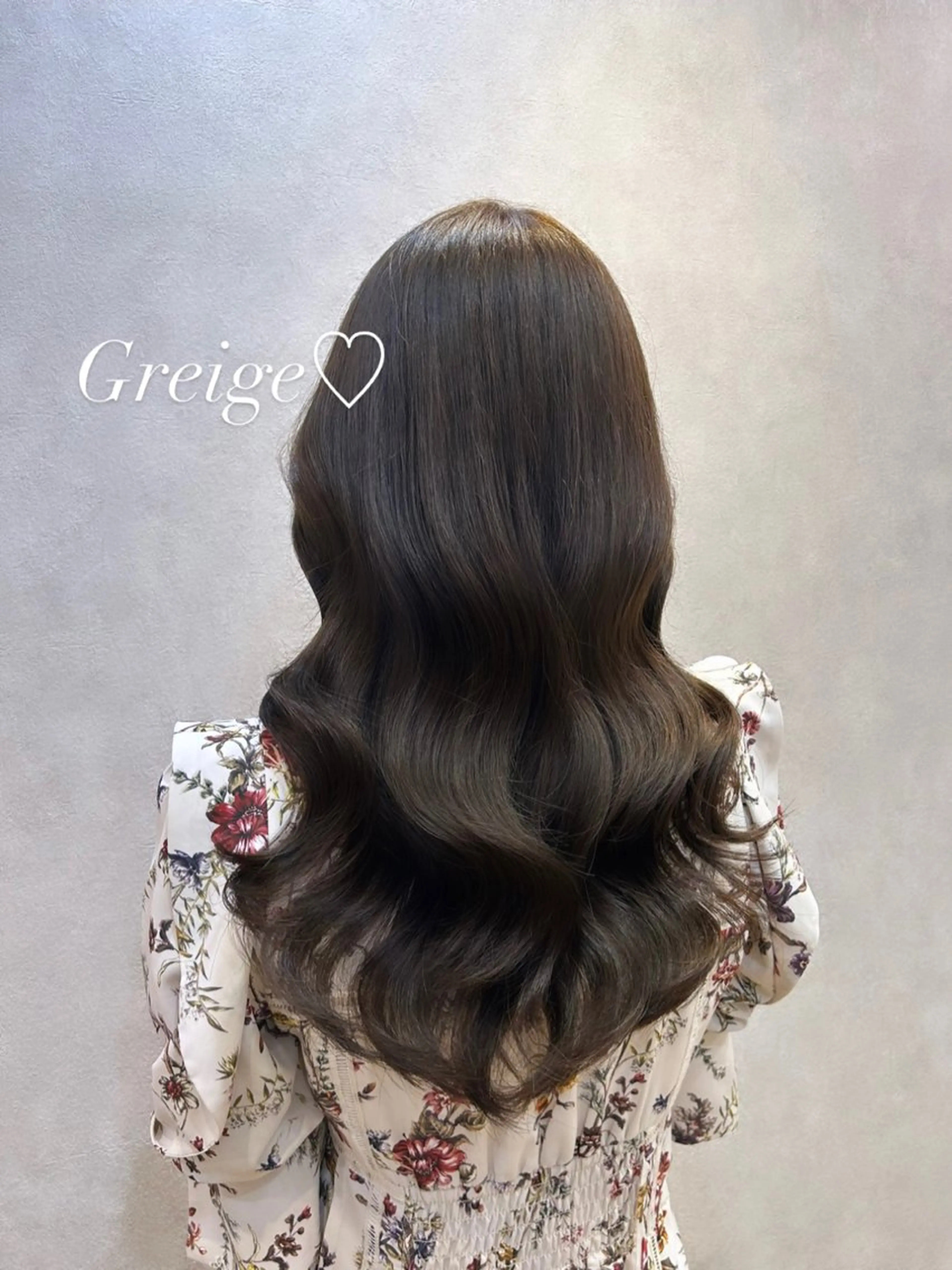 セミロング カラー ヘアアレンジ グレージュ 韓国風ヘア レイヤーカット 🩷韓国ヘア/ヨシン モリ🩷Maikaのヘアスタイル