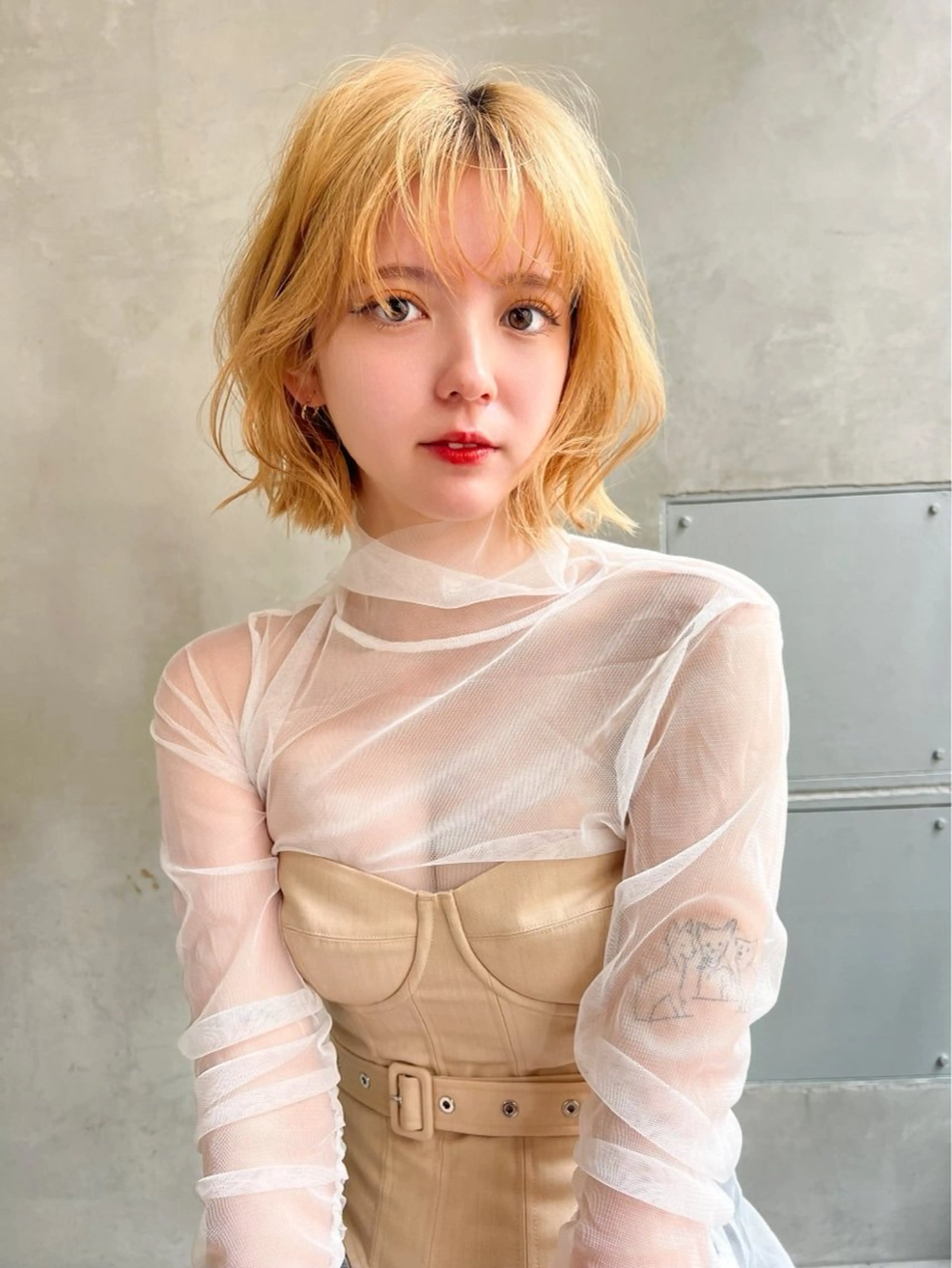 ショート カラー 艶髪／韓国ヘア🎀 Kanon︎︎⁺.のヘアスタイル