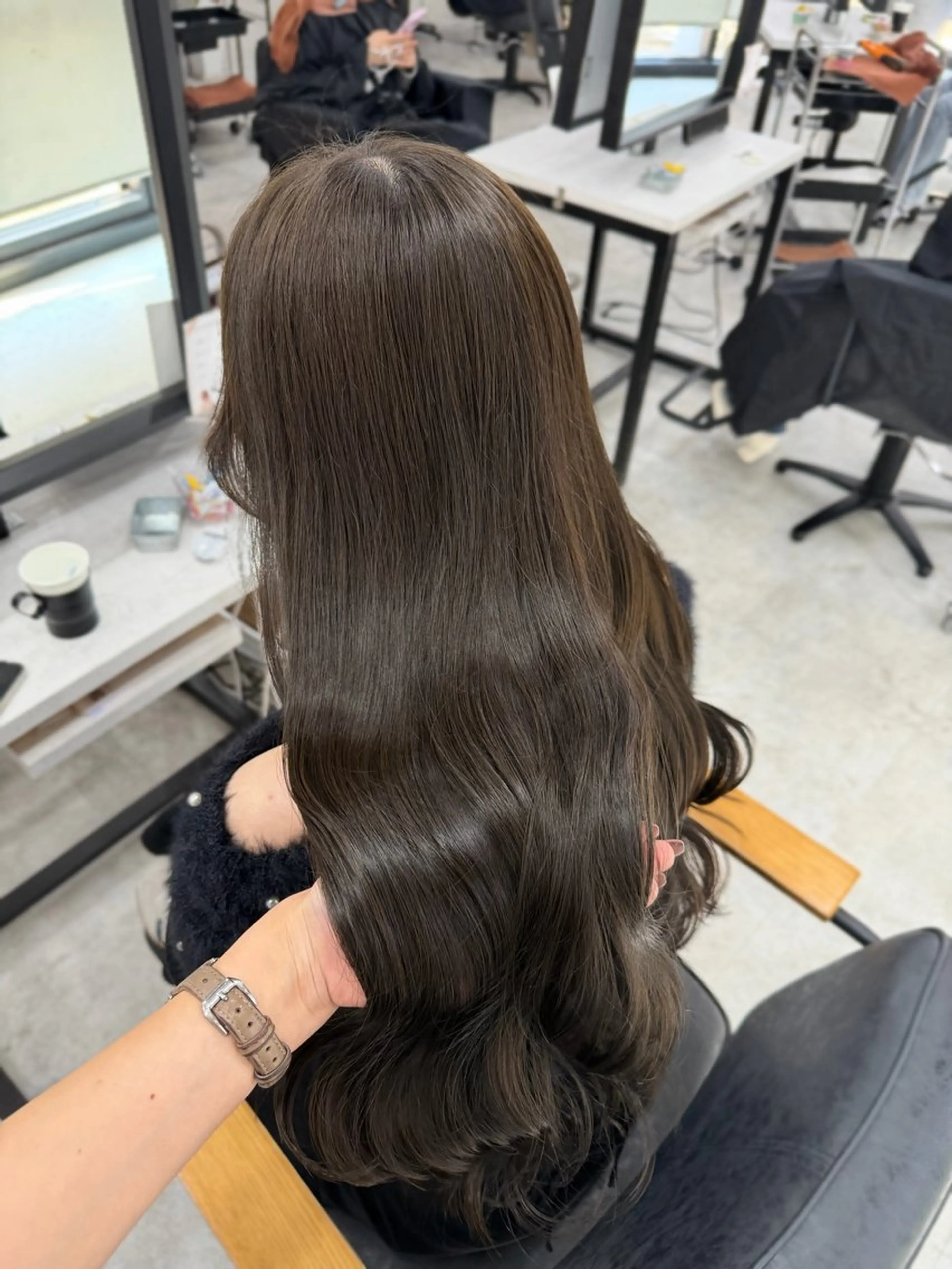 ロング カット ヘアカラー Rinka/梅田/ 透け感カラー🤎のヘアスタイル