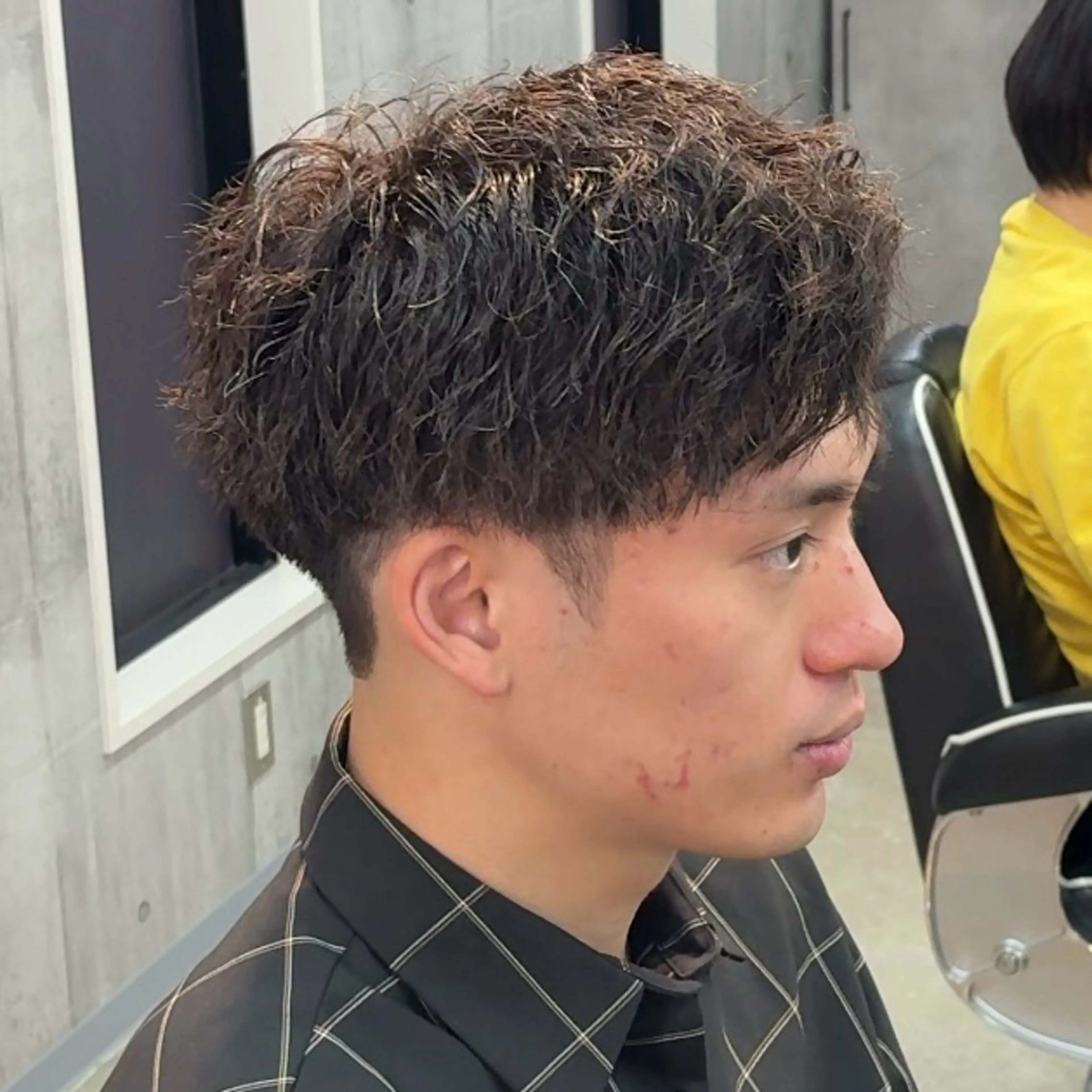 ショート パーマ ヘアアレンジ メンズ MENIN メンズ サロン　望月　涼太のヘアスタイル