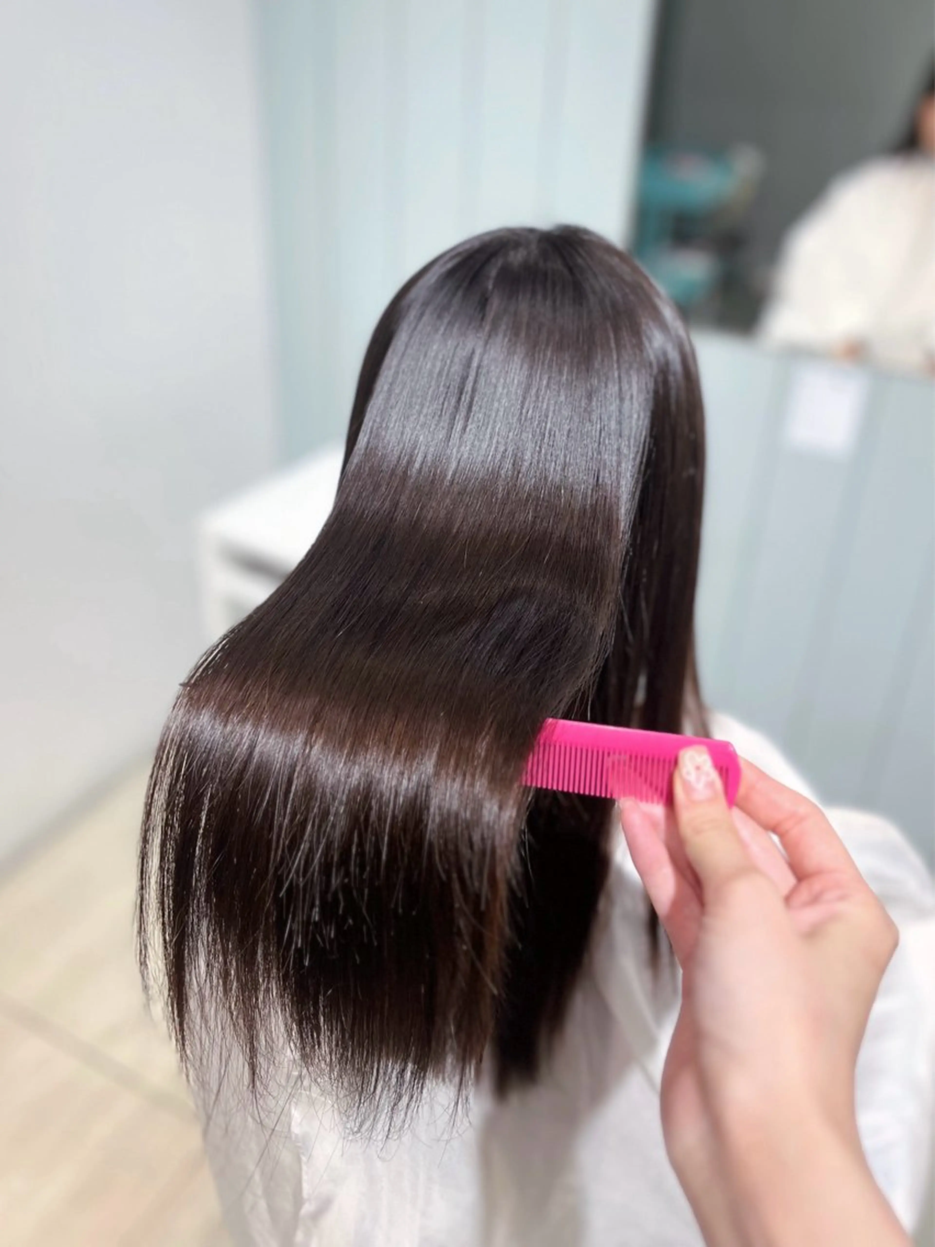 セミロング パーマ 梅田酸性縮毛矯正/ 韓国ヘア/ユナ🩰のヘアスタイル