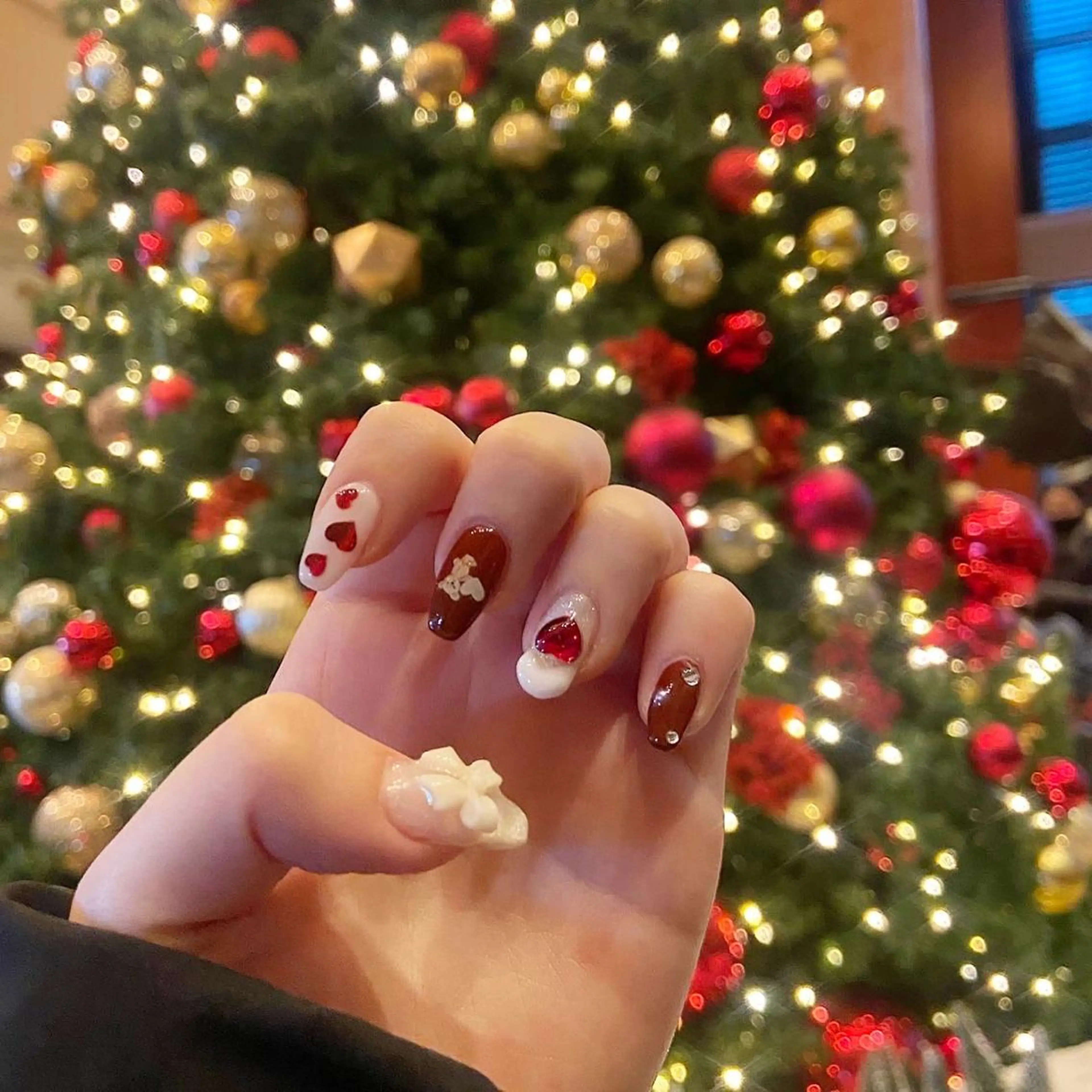 ネイル 冬ネイル クリスマス oreo salon miyu 池袋のネイルデザイン