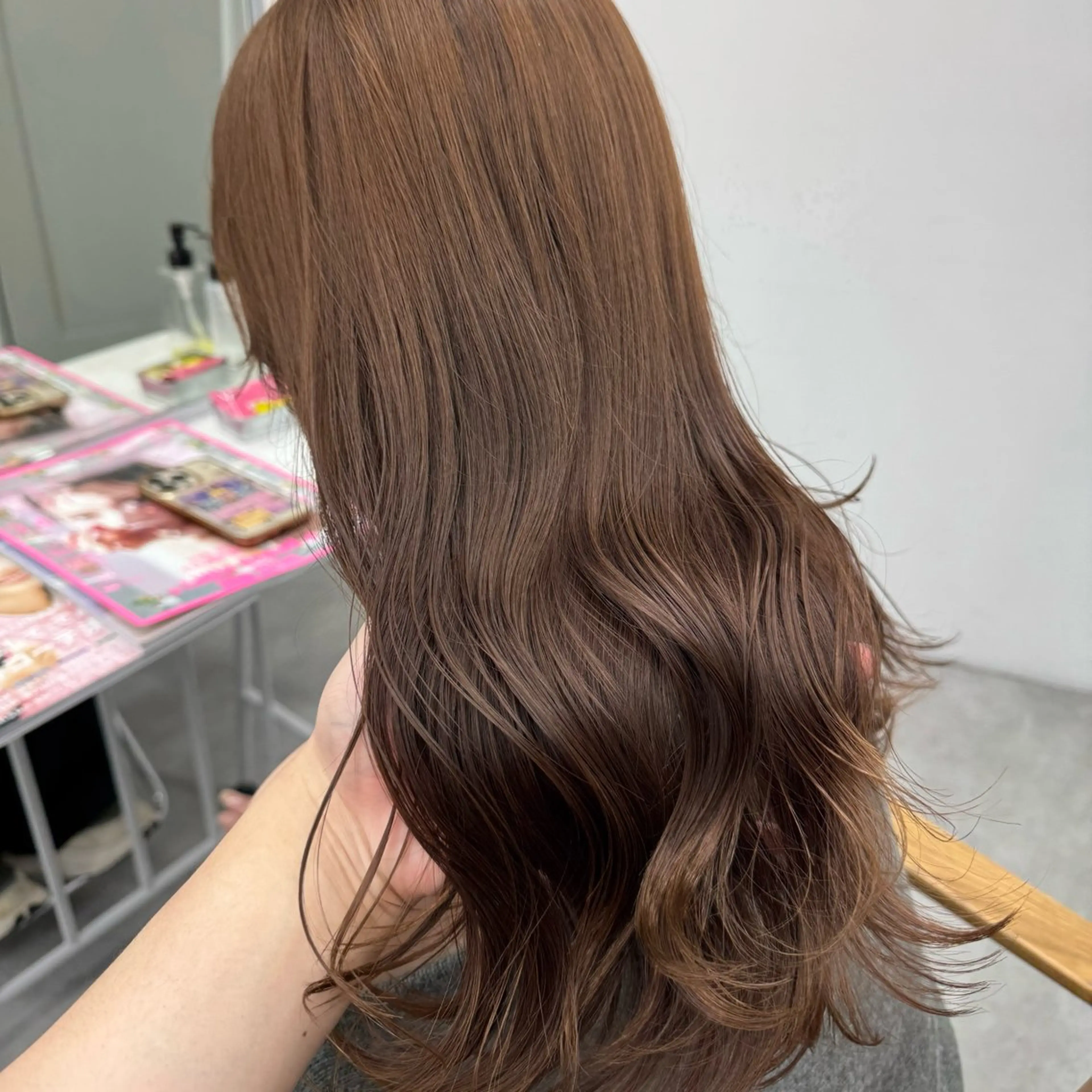 ロング カラー ヘアアレンジ ヘアカラー ブリーチなしカラー /新百合ヶ丘/安形翔のヘアスタイル