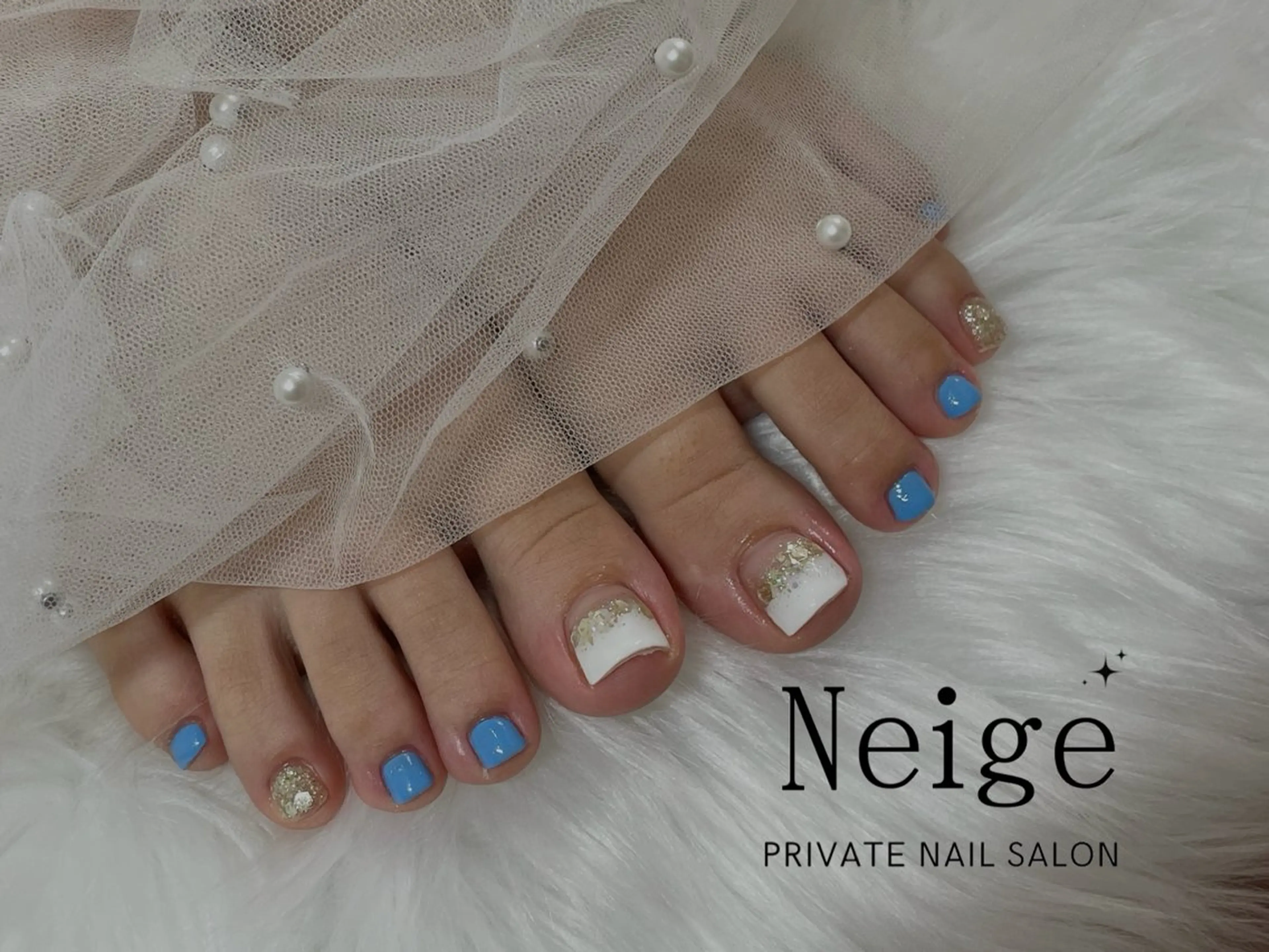 ネイル フットネイル Neige‪𓂃ai ＊梅津 / 松尾のネイルデザイン