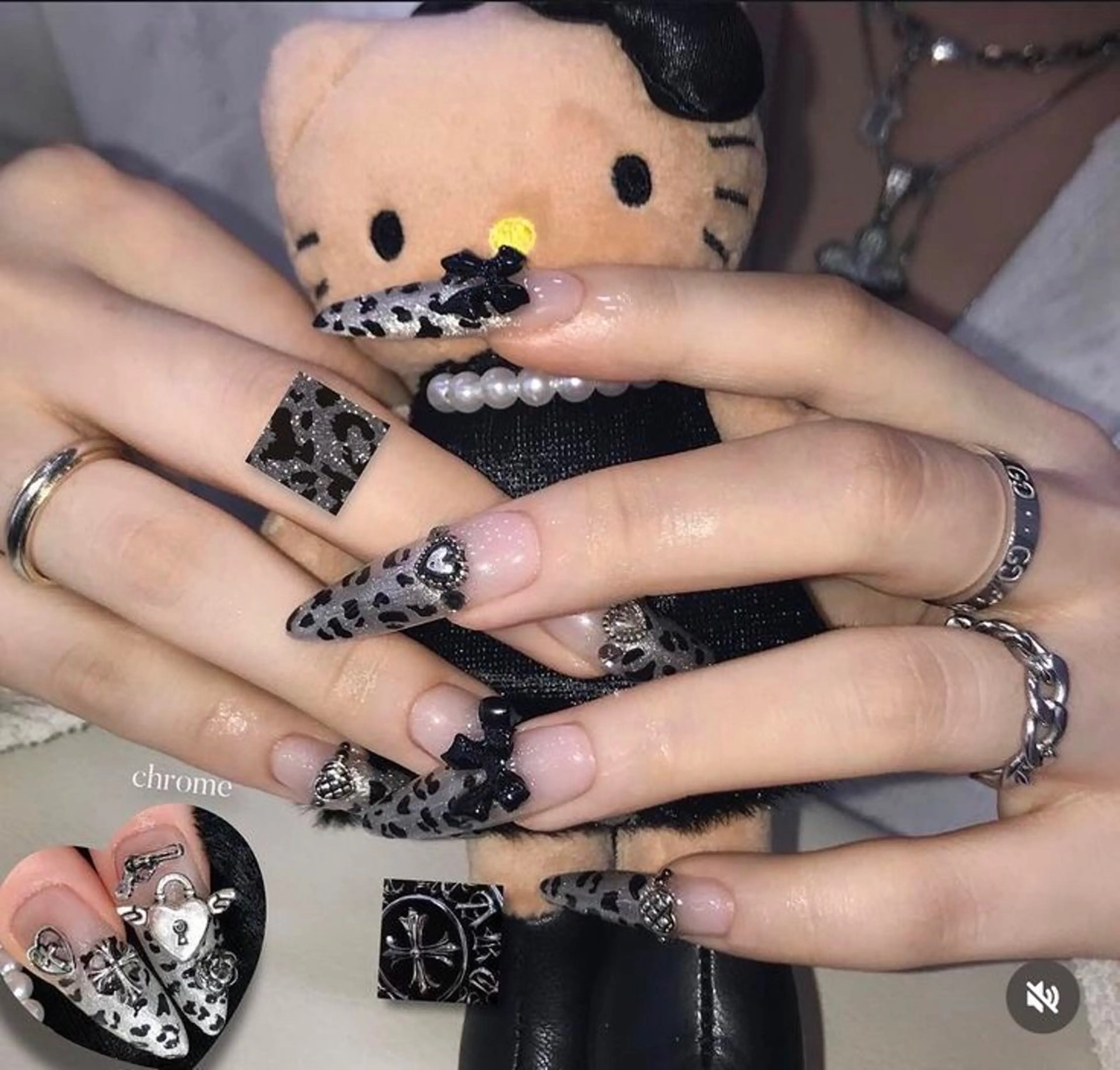 ネイル グラデーション ラメ(グリッター) マグネットネイル ミラーネイル ニュアンスネイル ハンドネイル Lumi de nailsのネイルデザイン