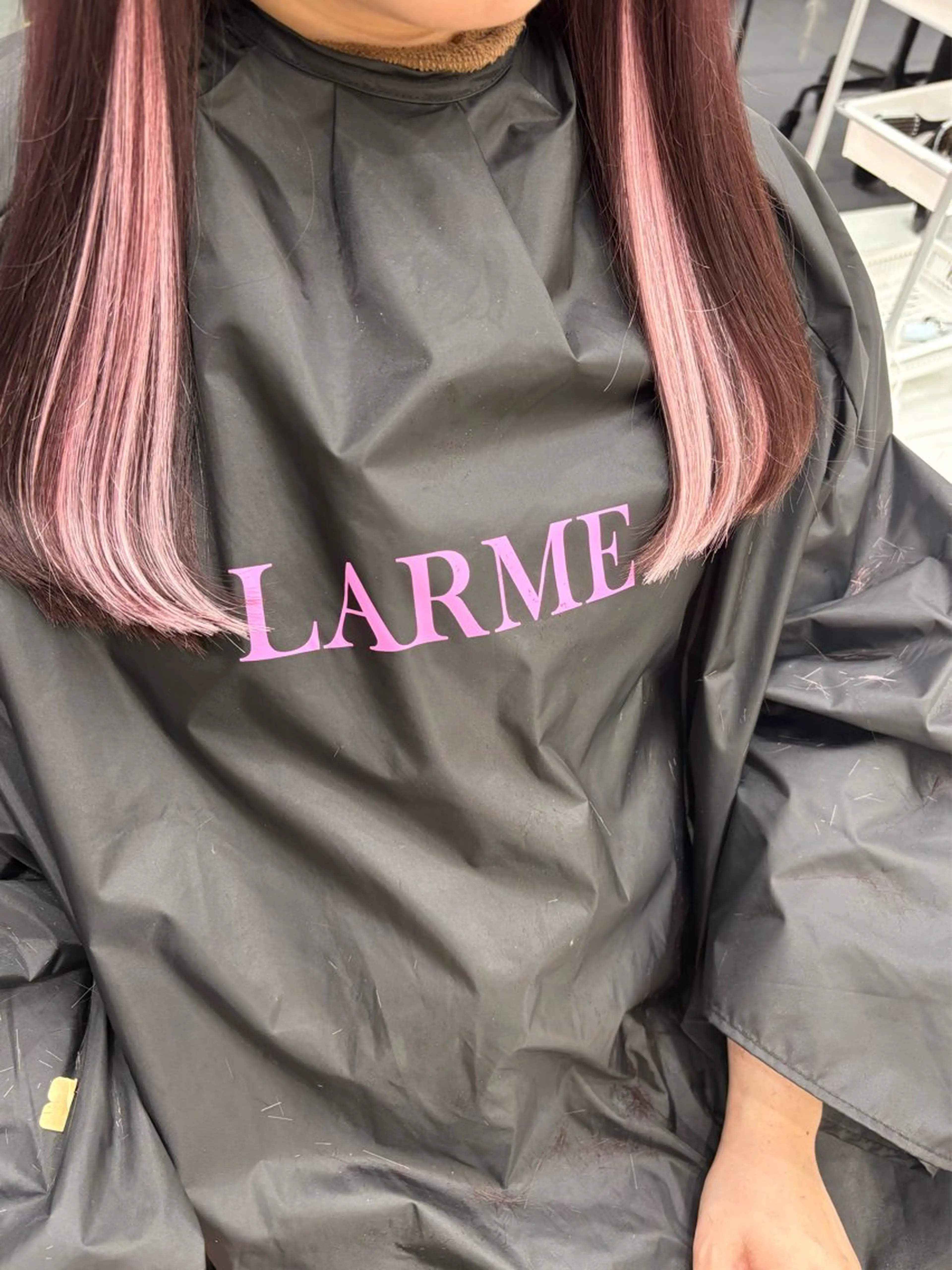 ロング カラー シールエクステ インナーカラー エクステ ヘアカラー トリートメント エクステ 新宿/韓国ヘア 中明度カラー/かやのヘアスタイル