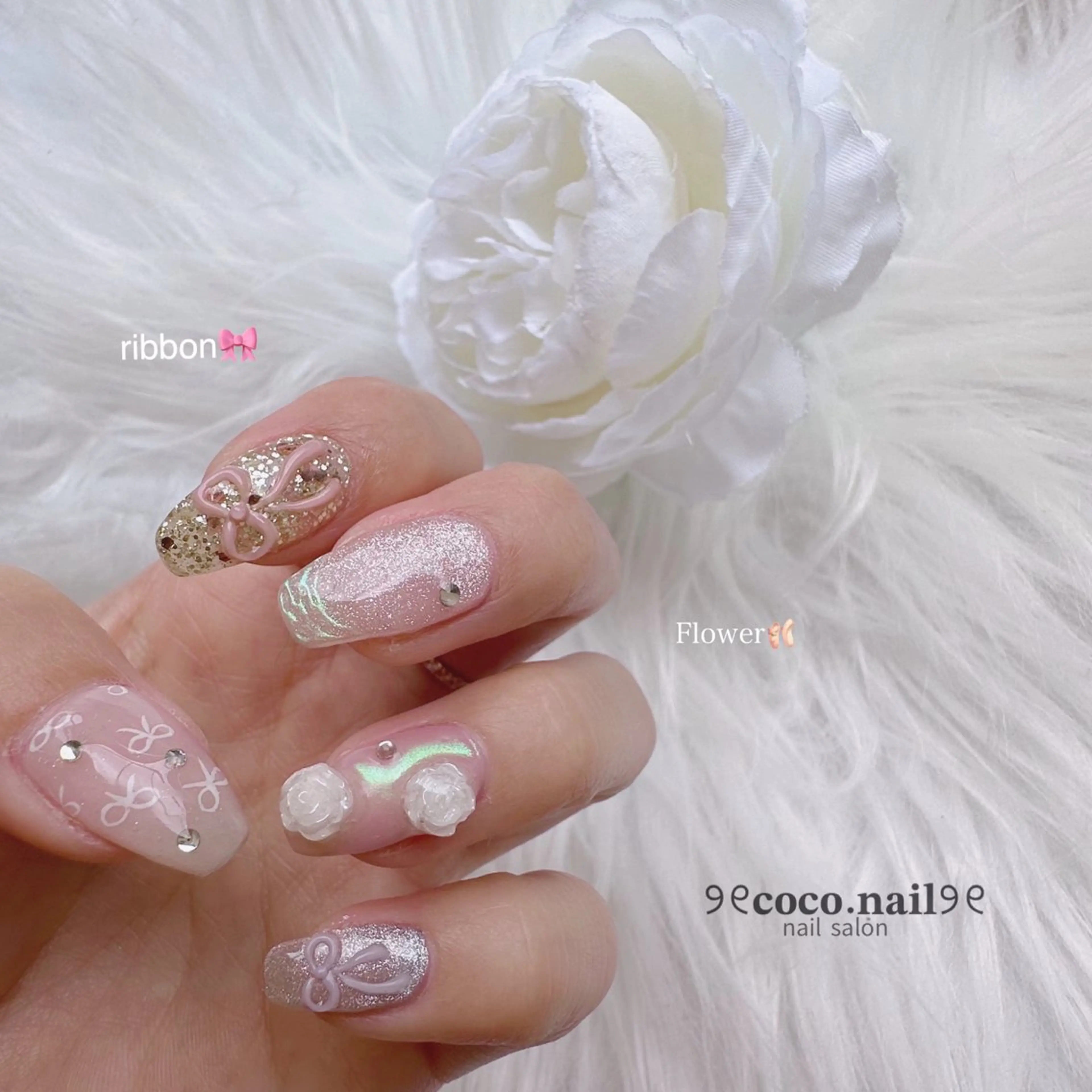 ネイル ハンドネイル lili.nail y2k/長さ出しのネイルデザイン