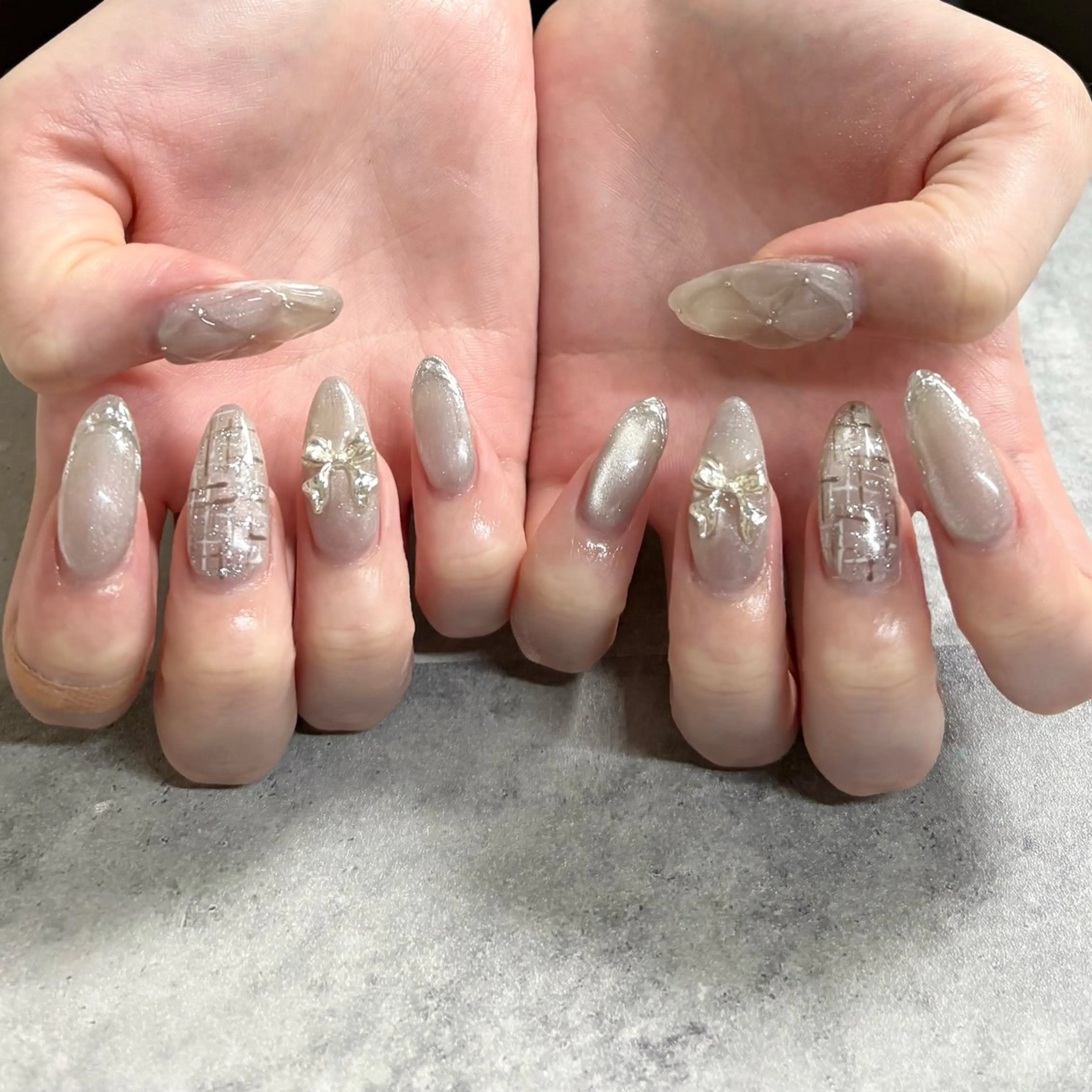 ネイル リボン FELICE ﾌｪﾘｰﾁｪのネイルデザイン