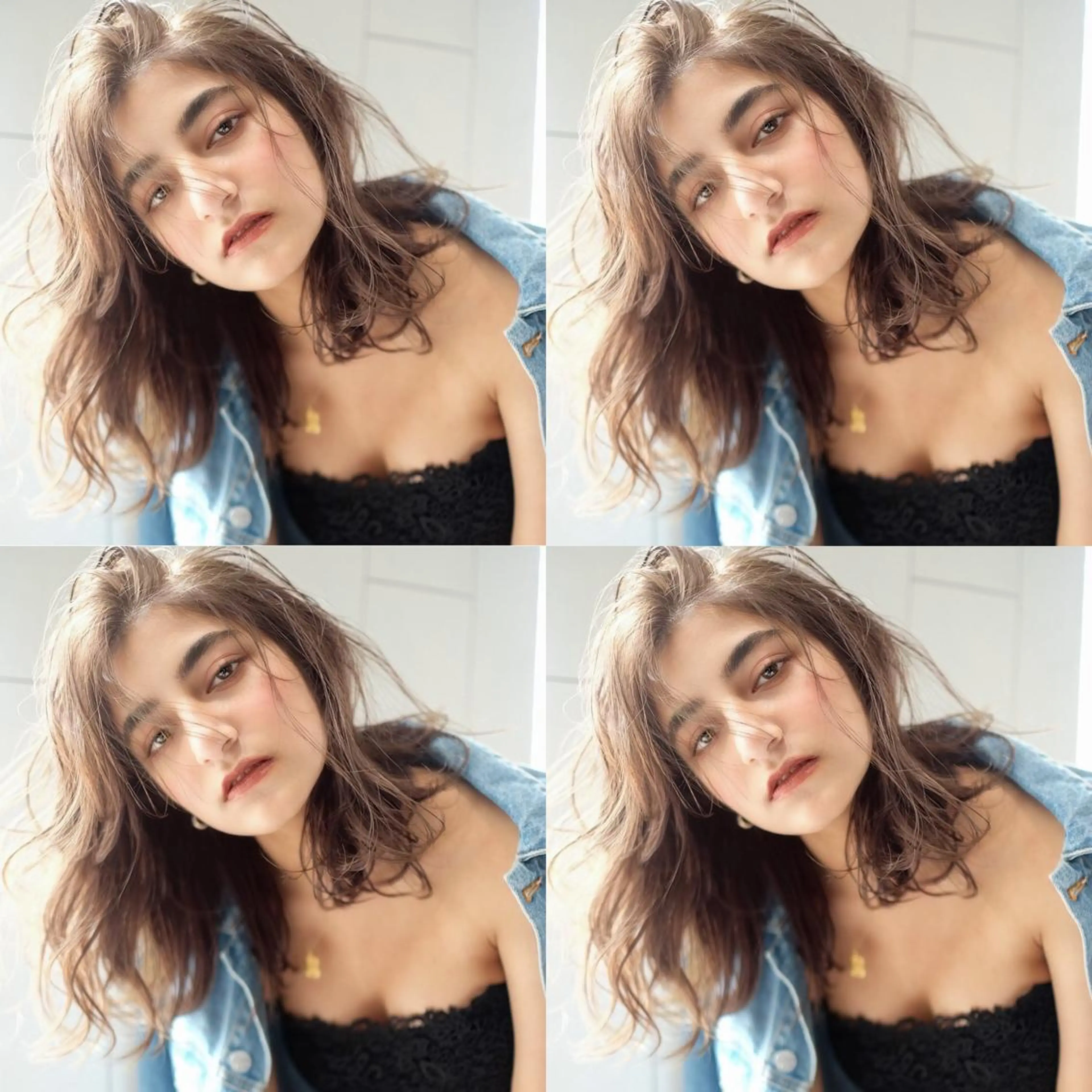 セミロング カラー ベージュカラー 💜ハイトーン💛 マジカルかいちゃんのヘアスタイル