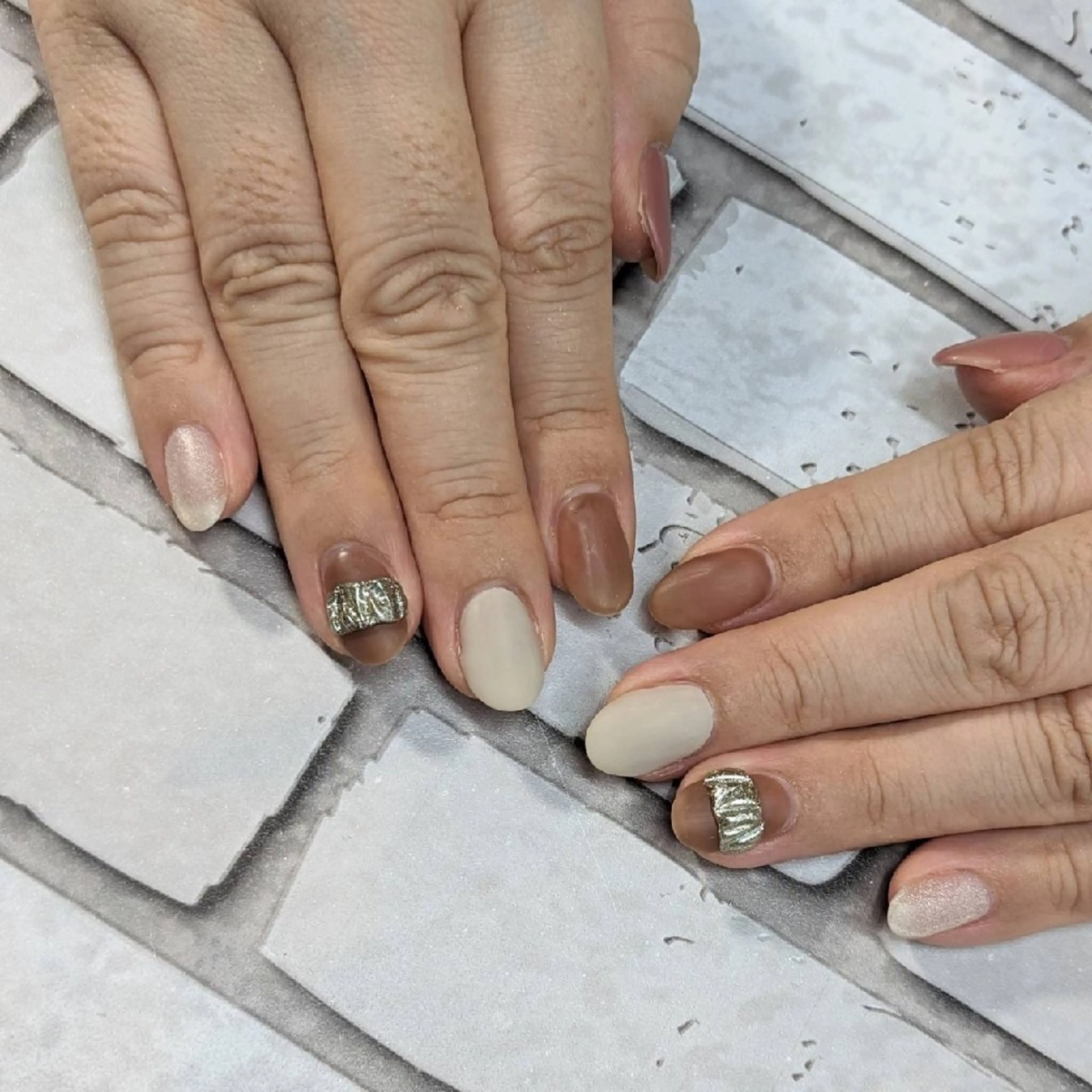 ネイル マットネイル シンプルネイル ハンドネイル ネイルサロンベルティ .keikoのネイルデザイン