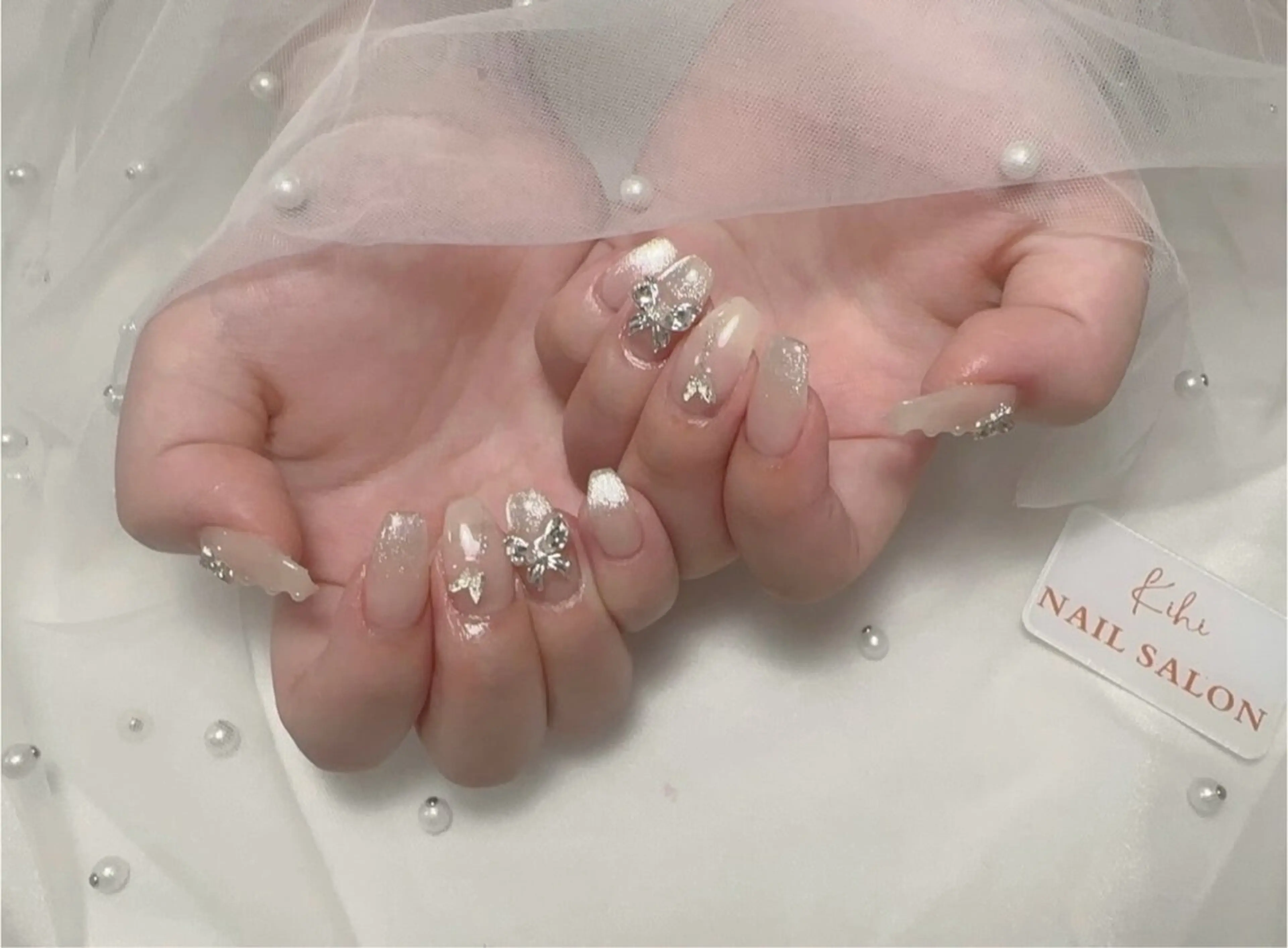 ネイル 長さ出し 持ち込み ハンドネイル 清水 ユナのネイルデザイン