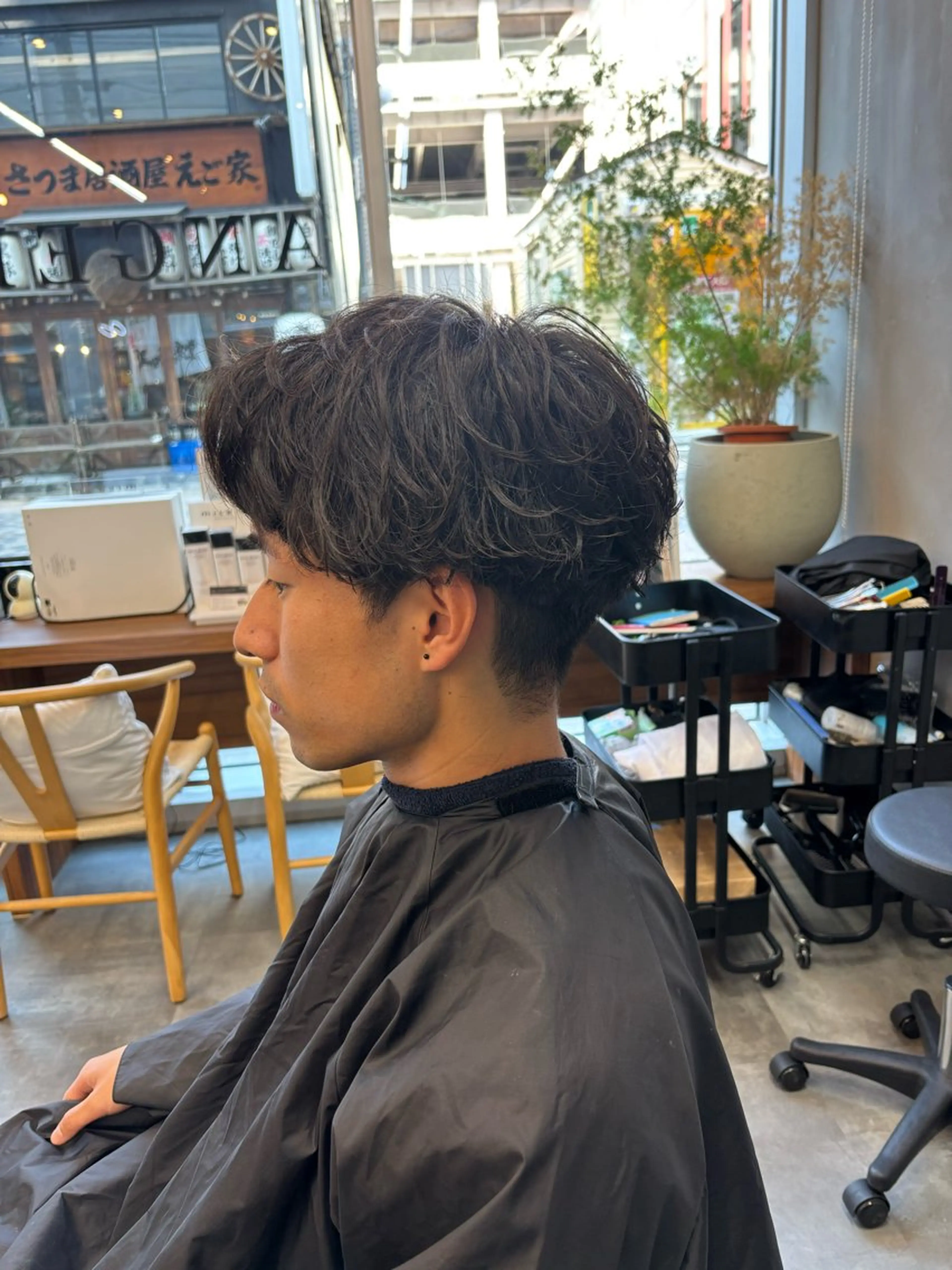 ショート メンズ カット パーマ トリートメント 鹿児島 TSUBASAのヘアスタイル