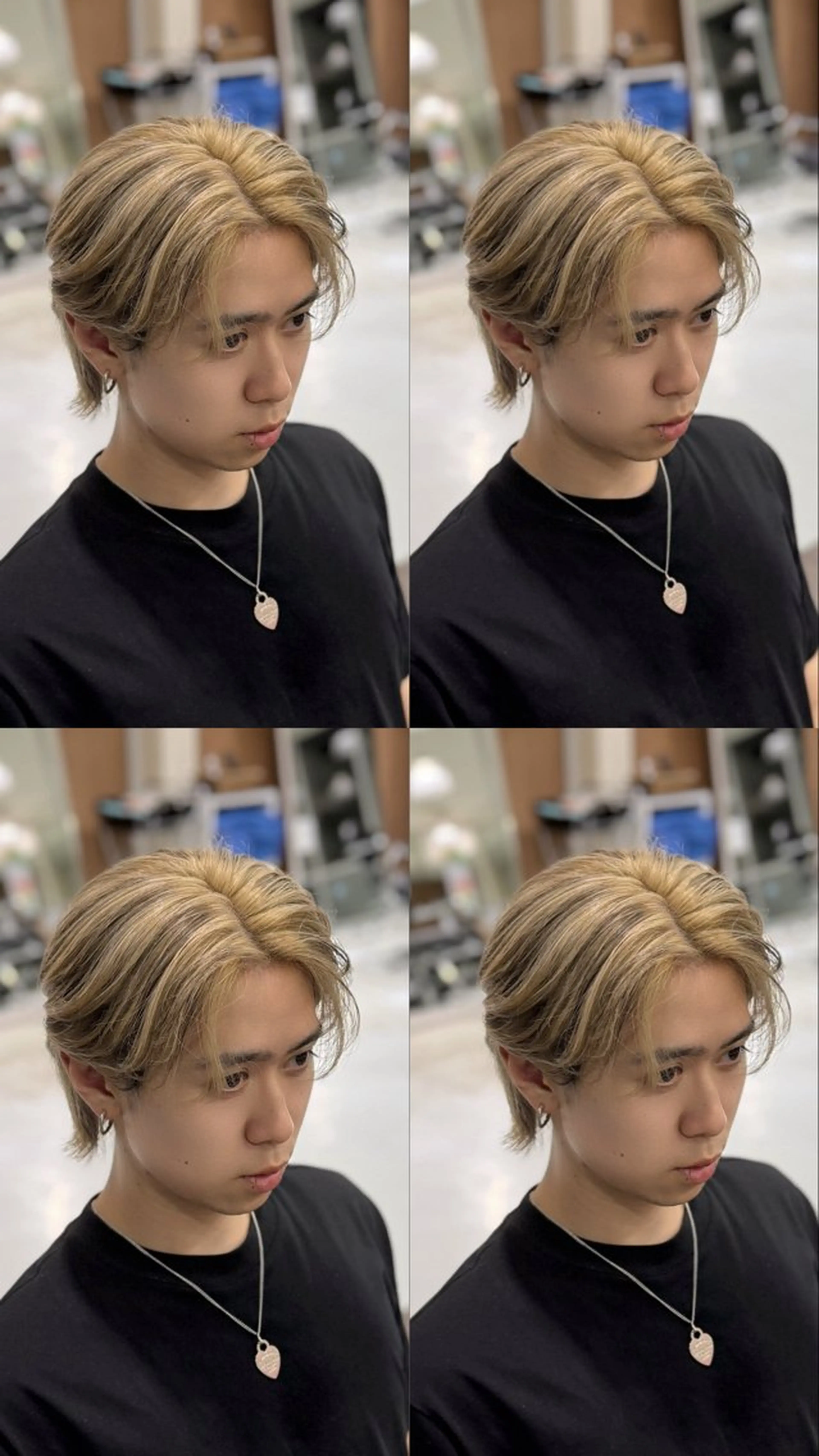 ショート カラー メンズ メンズストレート⭐️ 髪質改善カラー⭐️のヘアスタイル