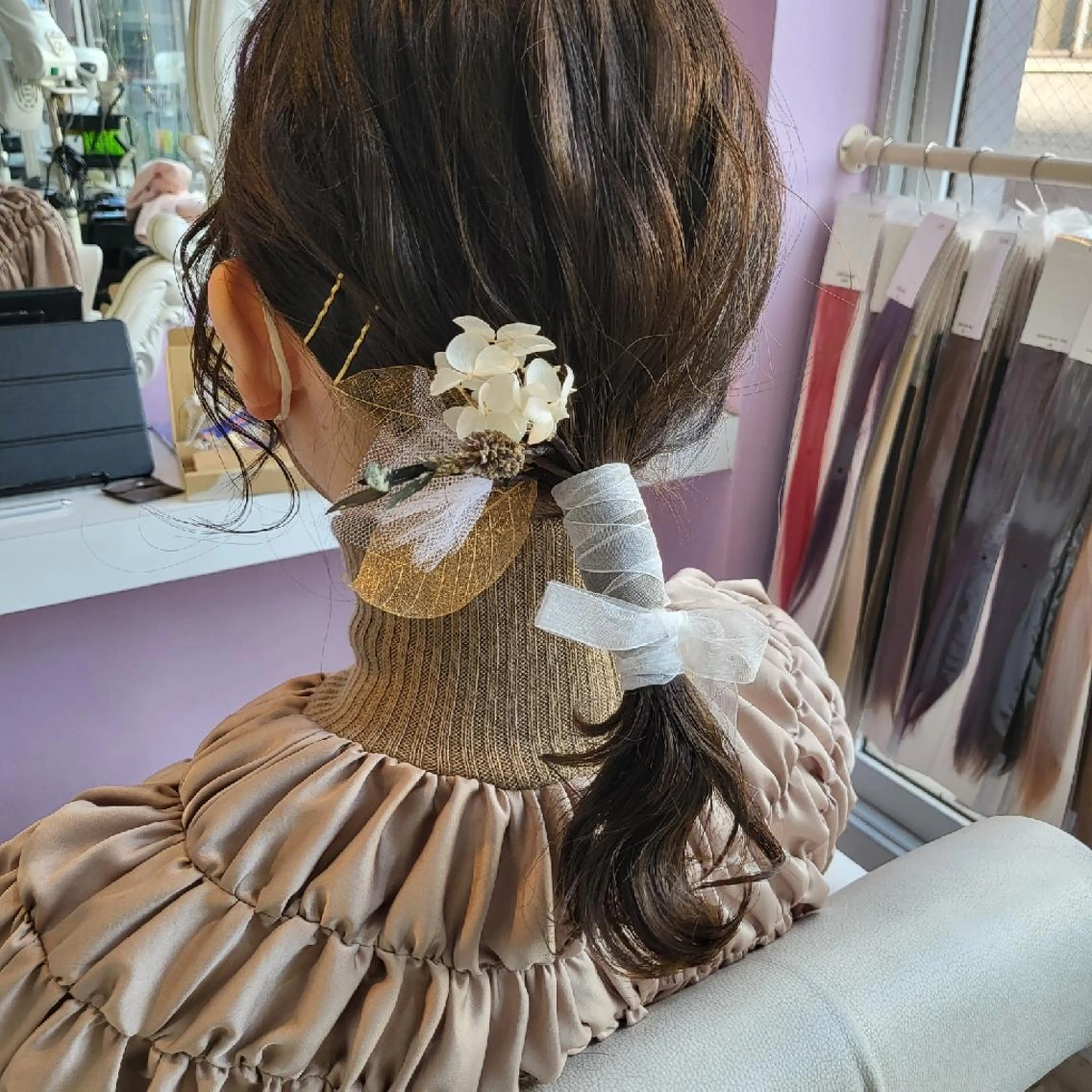 ミディアム カラー ヘアアレンジ ナカシマ  アユミのヘアスタイル