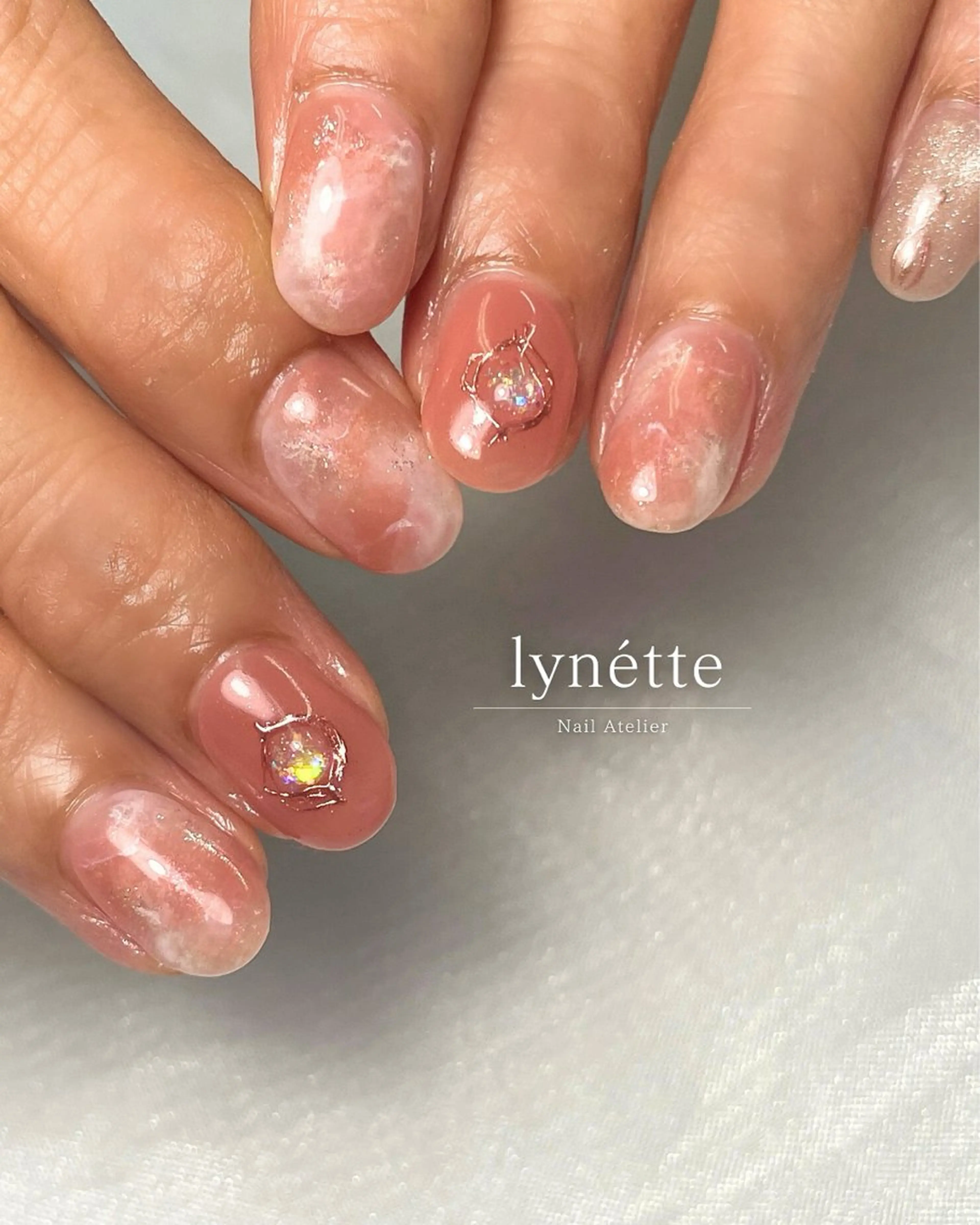 ネイル ニュアンスネイル lynétte 那覇ネイルサロンのネイルデザイン