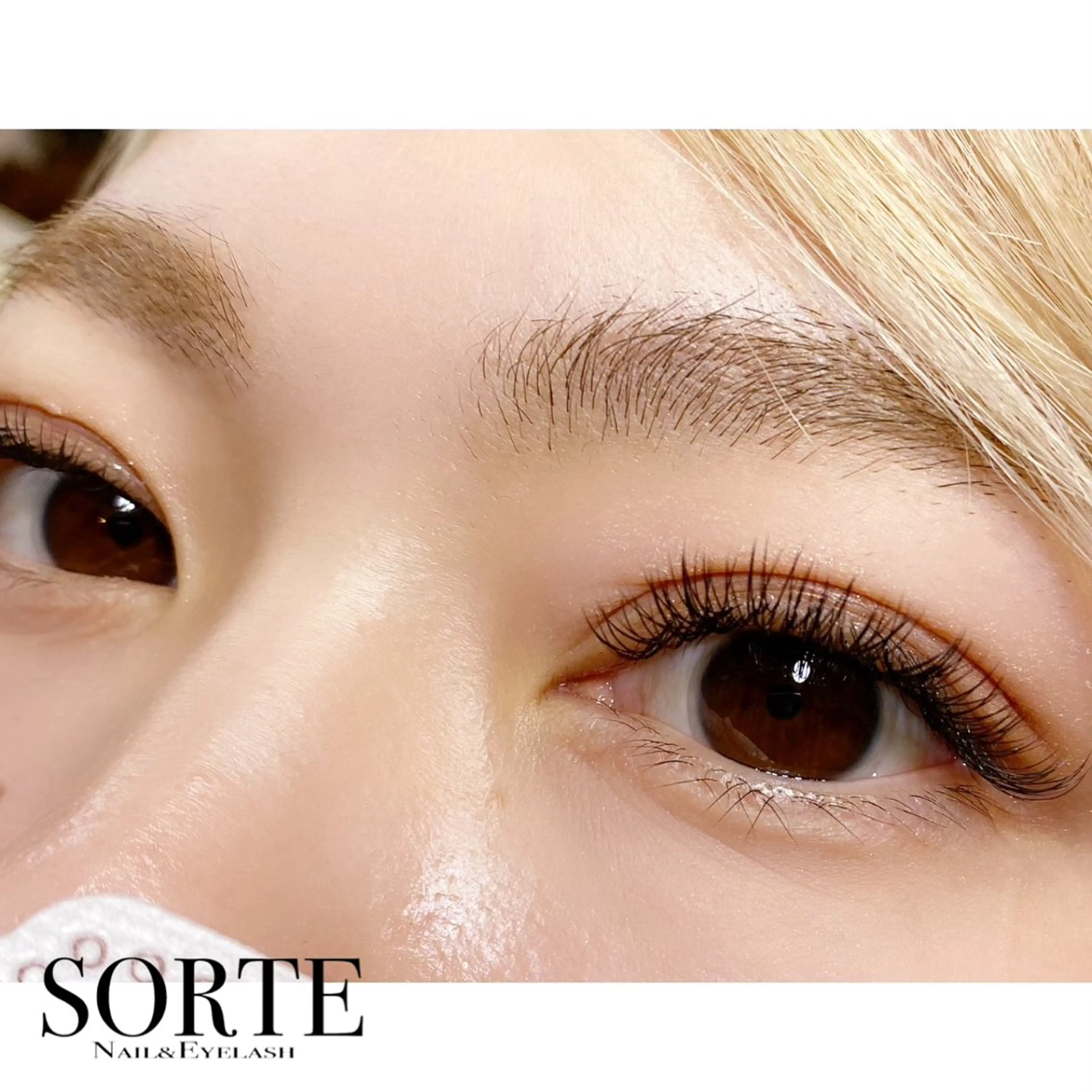 マツエク・マツパ フラットラッシュ SORTE .のマツエク・マツパデザイン