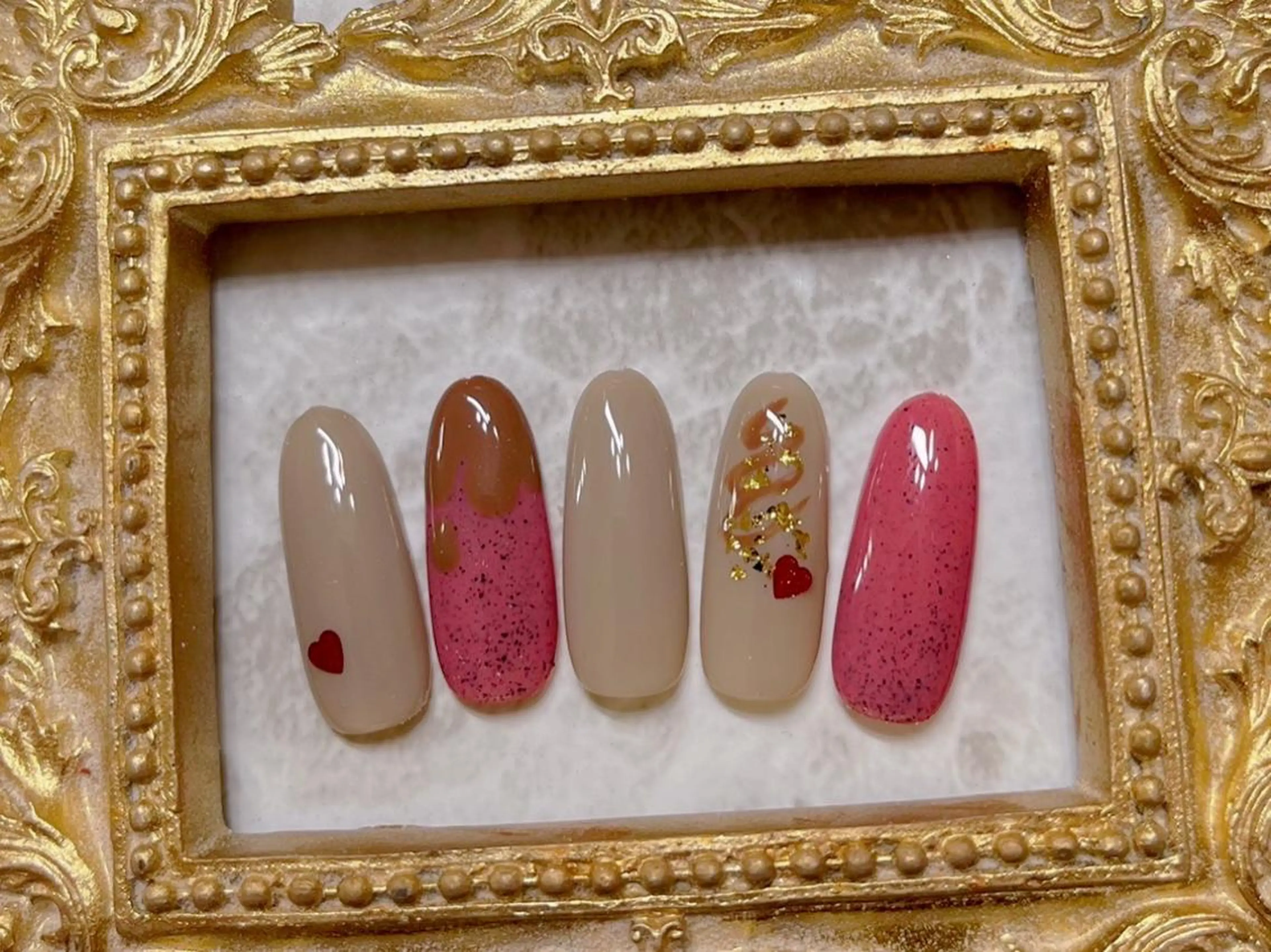 ネイル ハンドネイル マジック ミラーのネイルデザイン