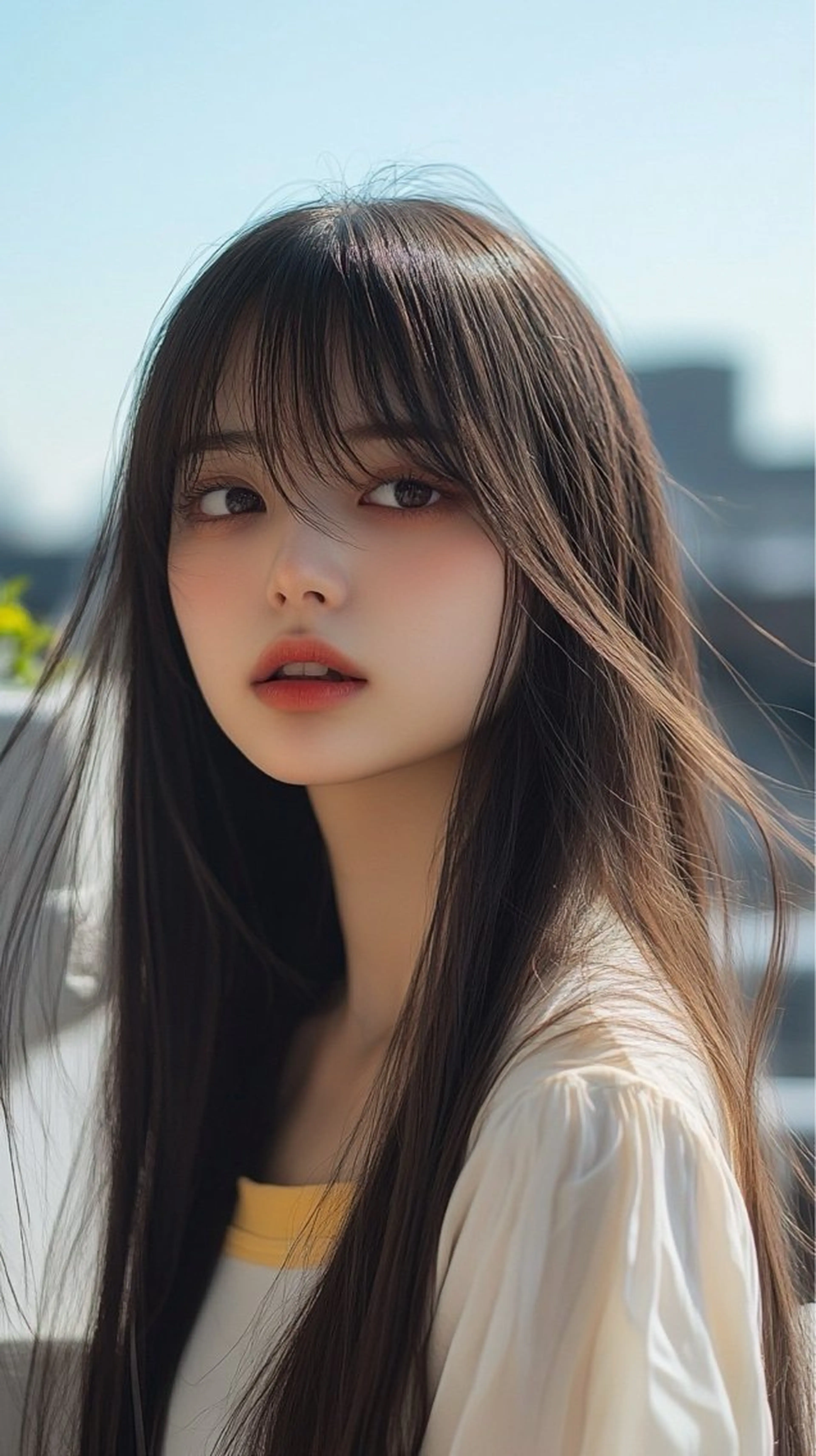 ロング NANAMI/海外風 レイヤー/ボブの眉毛・アイブロウイメージ