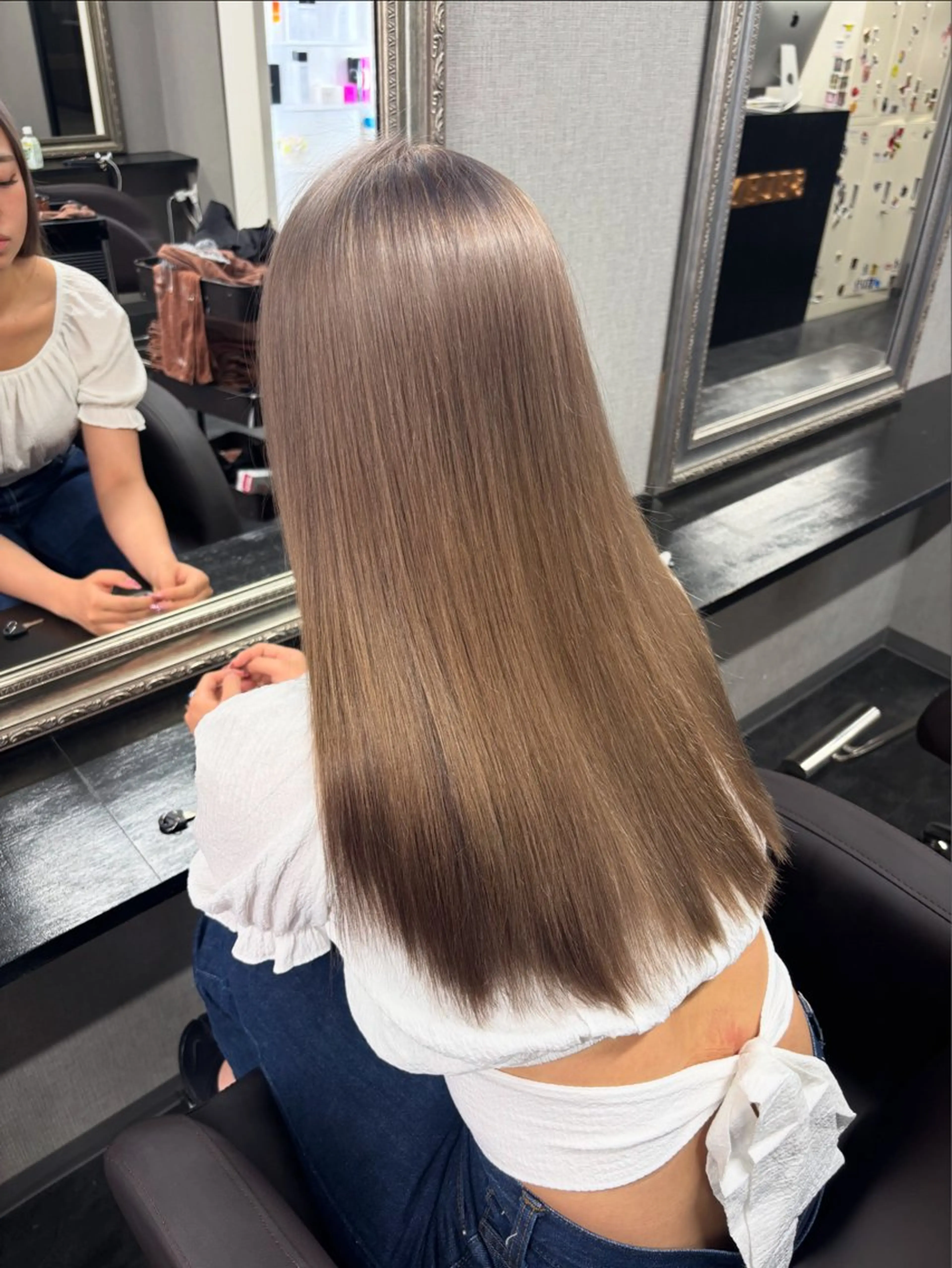 ロング カラー パーマ ヘアアレンジ メンズ キッズ メンズバレイヤージュ アップバング メンズブリーチ センターパート メンズハイライト 🫧Selene SHOGO🫧のヘアスタイル