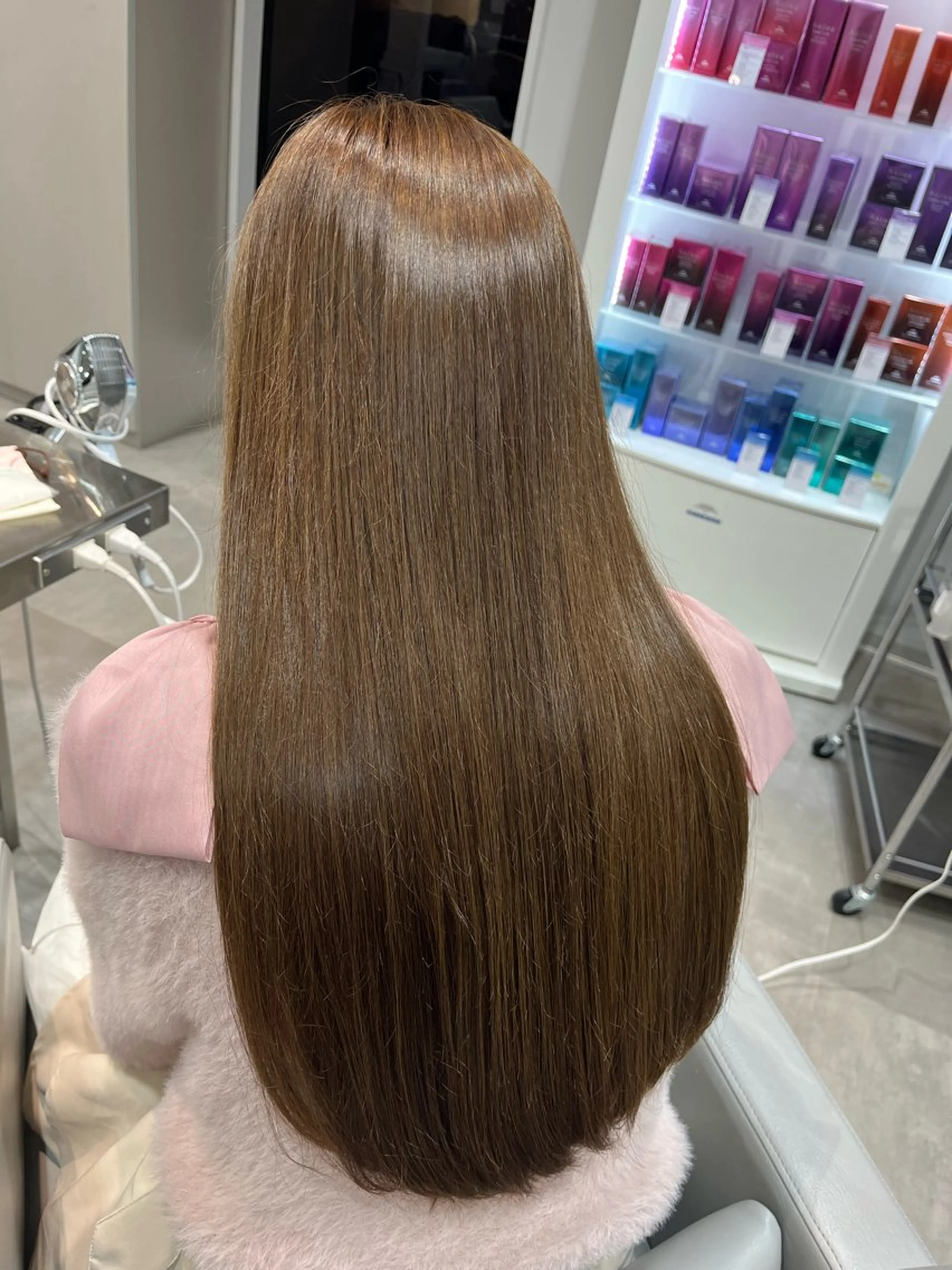 ロング カラー カット ヘアカラー ワダ モエナのヘアスタイル