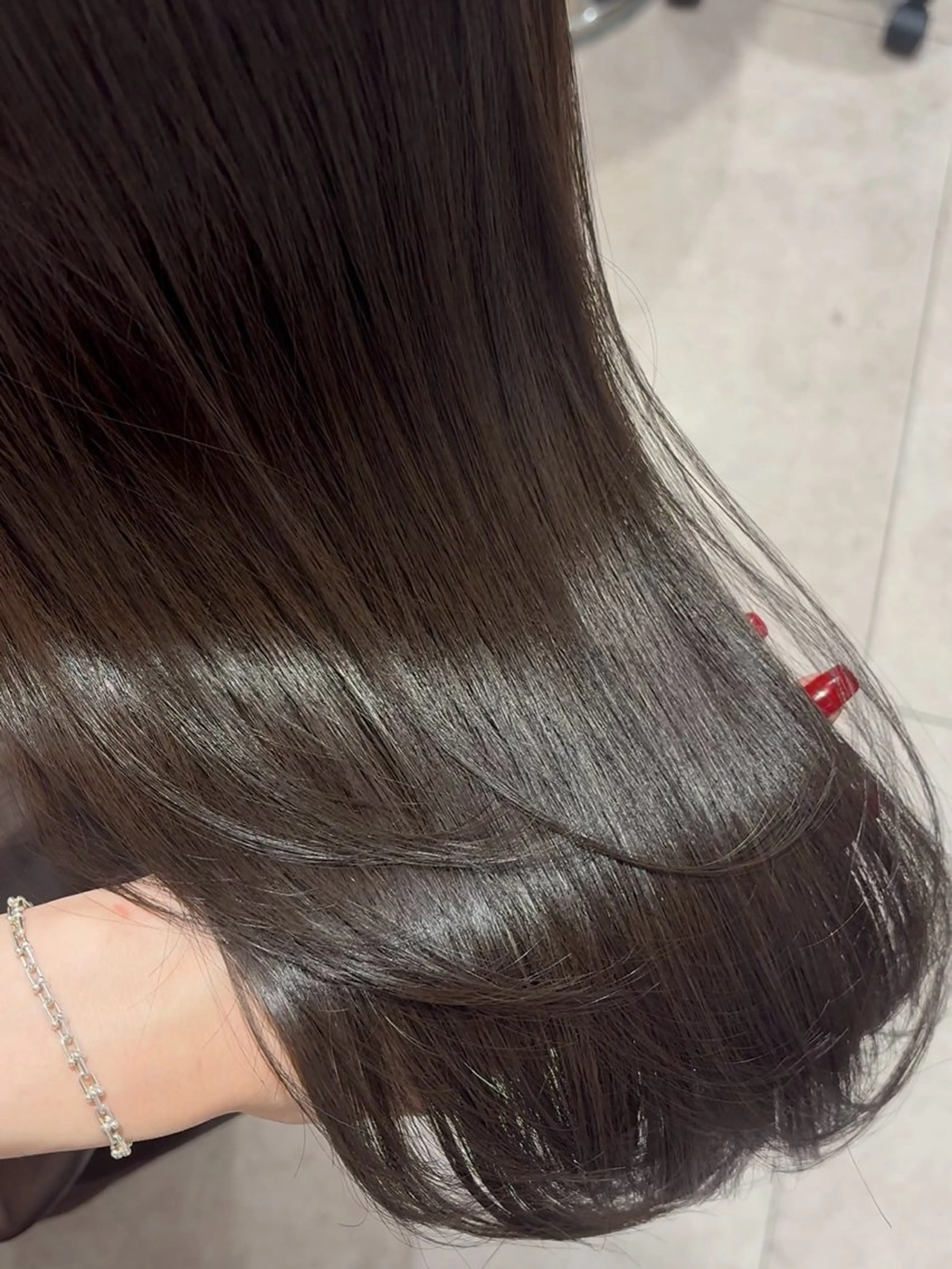 セミロング カット ヘアカラー トリートメント Hina/なりたいが 叶う韓国ヘア❤️のヘアスタイル