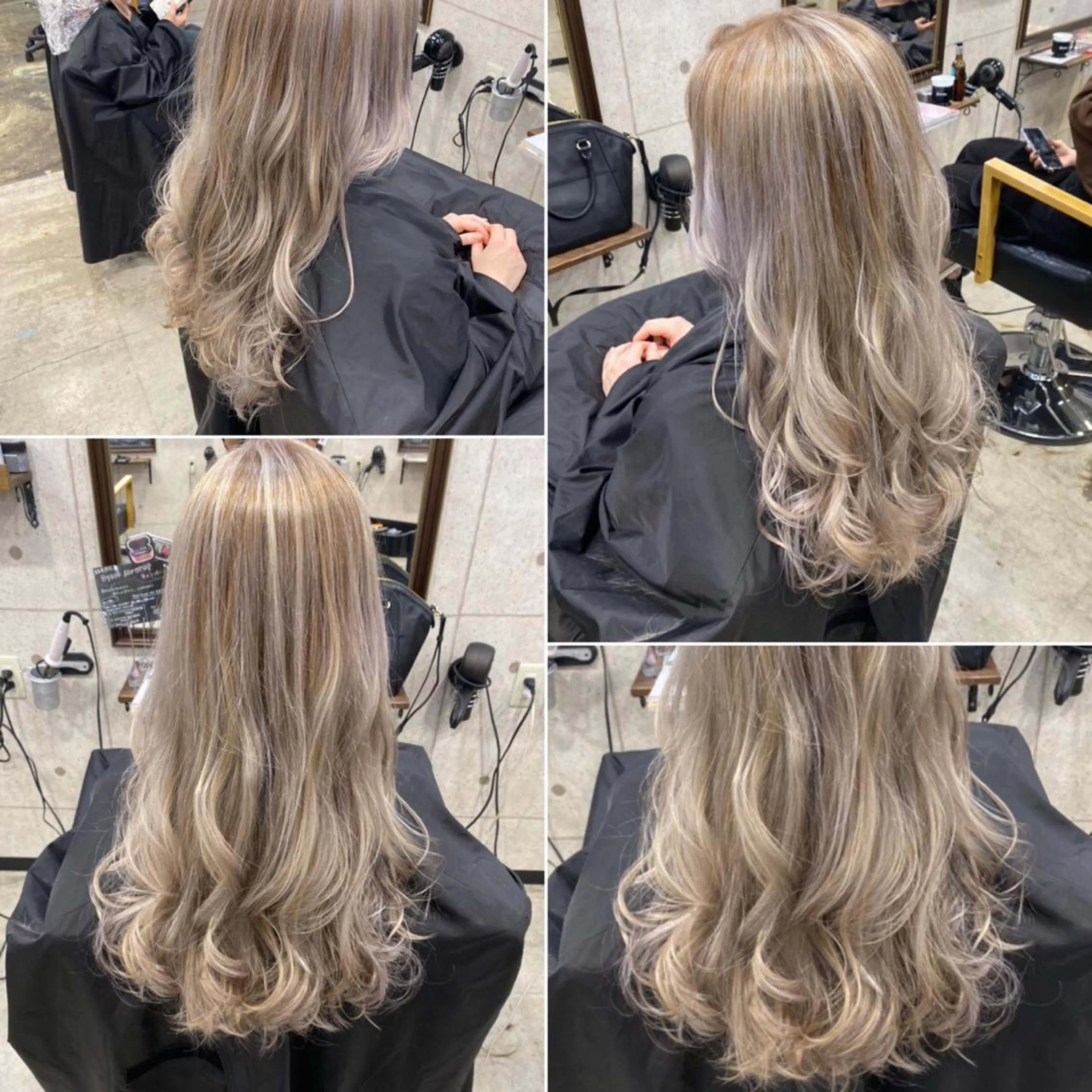 カラー ブリーチ ブロンド ハイライトカラー 藤田 清志のヘアスタイル