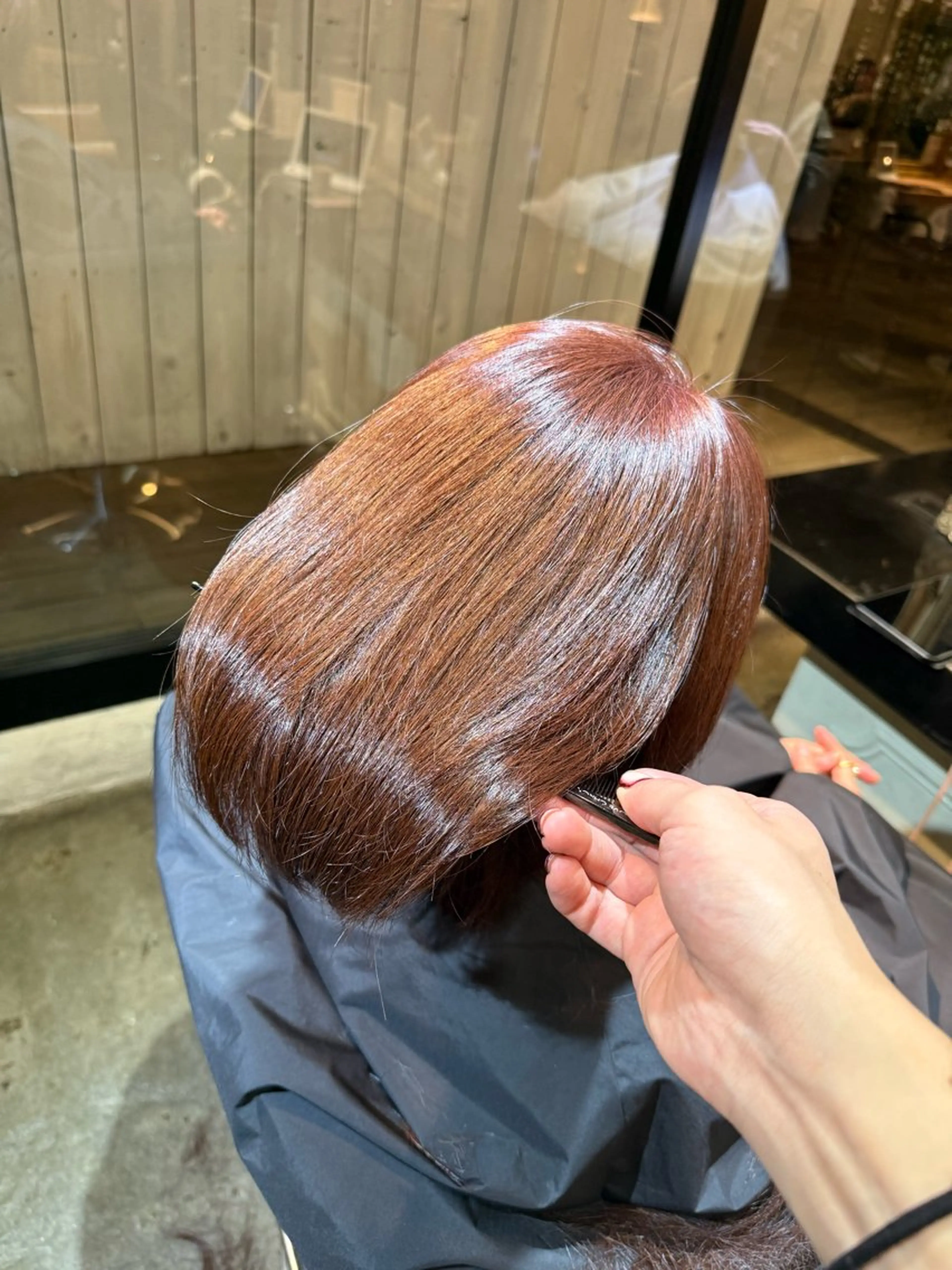 ショート カラー 髪質改善&縮毛矯正 カット/soyaのヘアスタイル