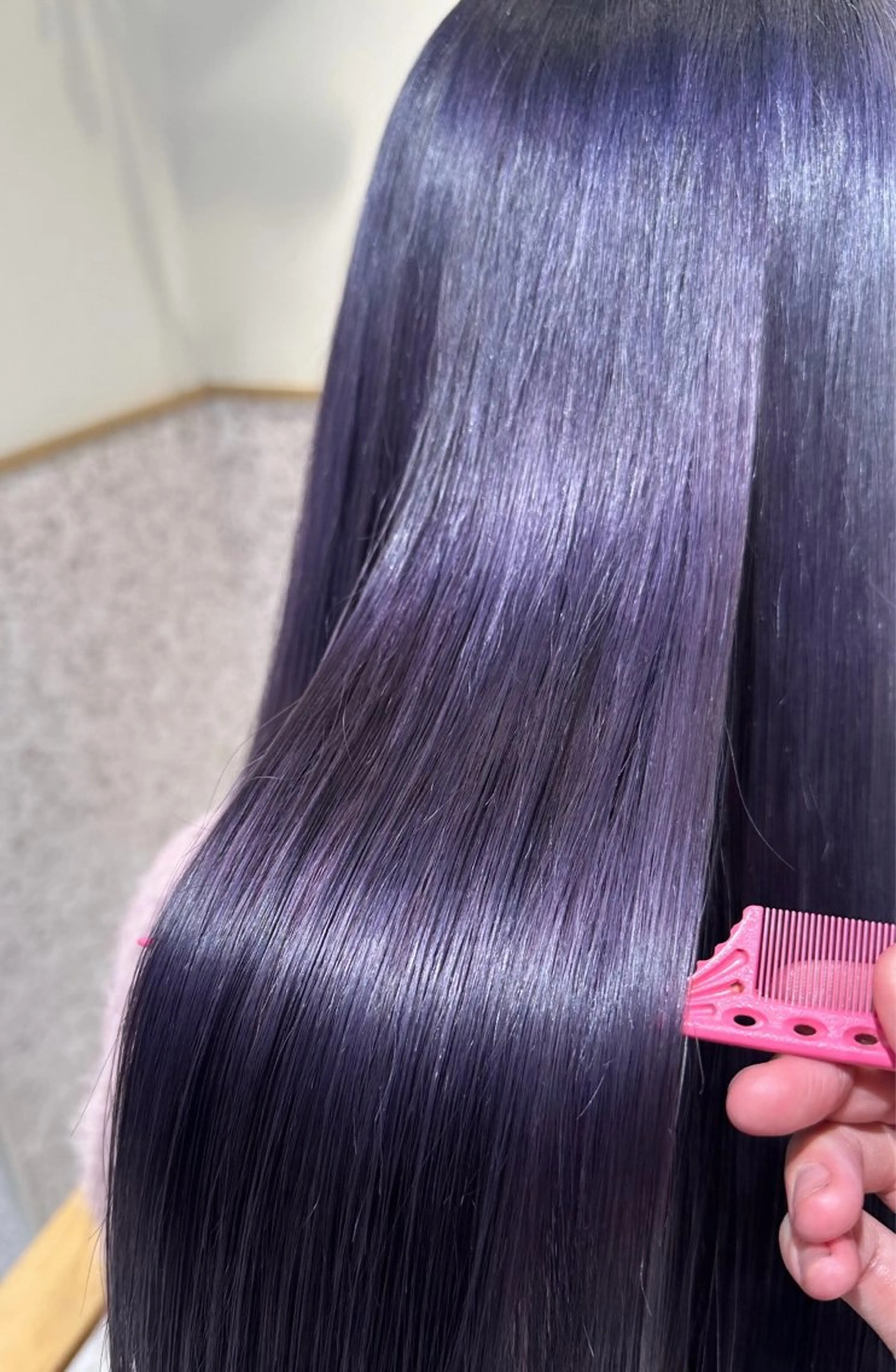 ロング 顔周りカット ハイライト 髪質改善 韓国風ヘア 縮毛矯正 ヘアカラー 透明感/艶カラー 🫧 ユイナのヘアスタイル