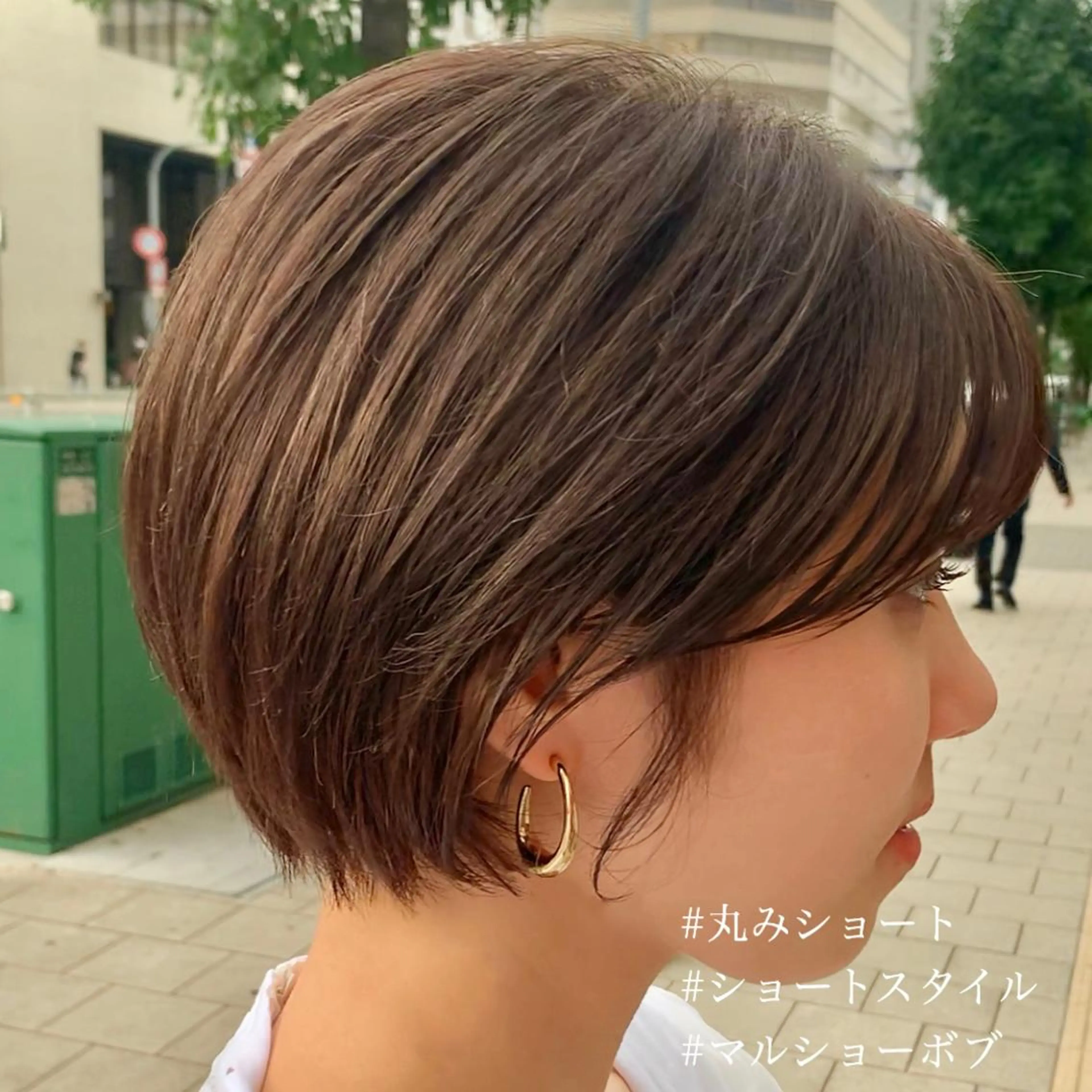 ショート 丸みショート ショートヘア カット ヘアカラー arc. arc.のヘアスタイル