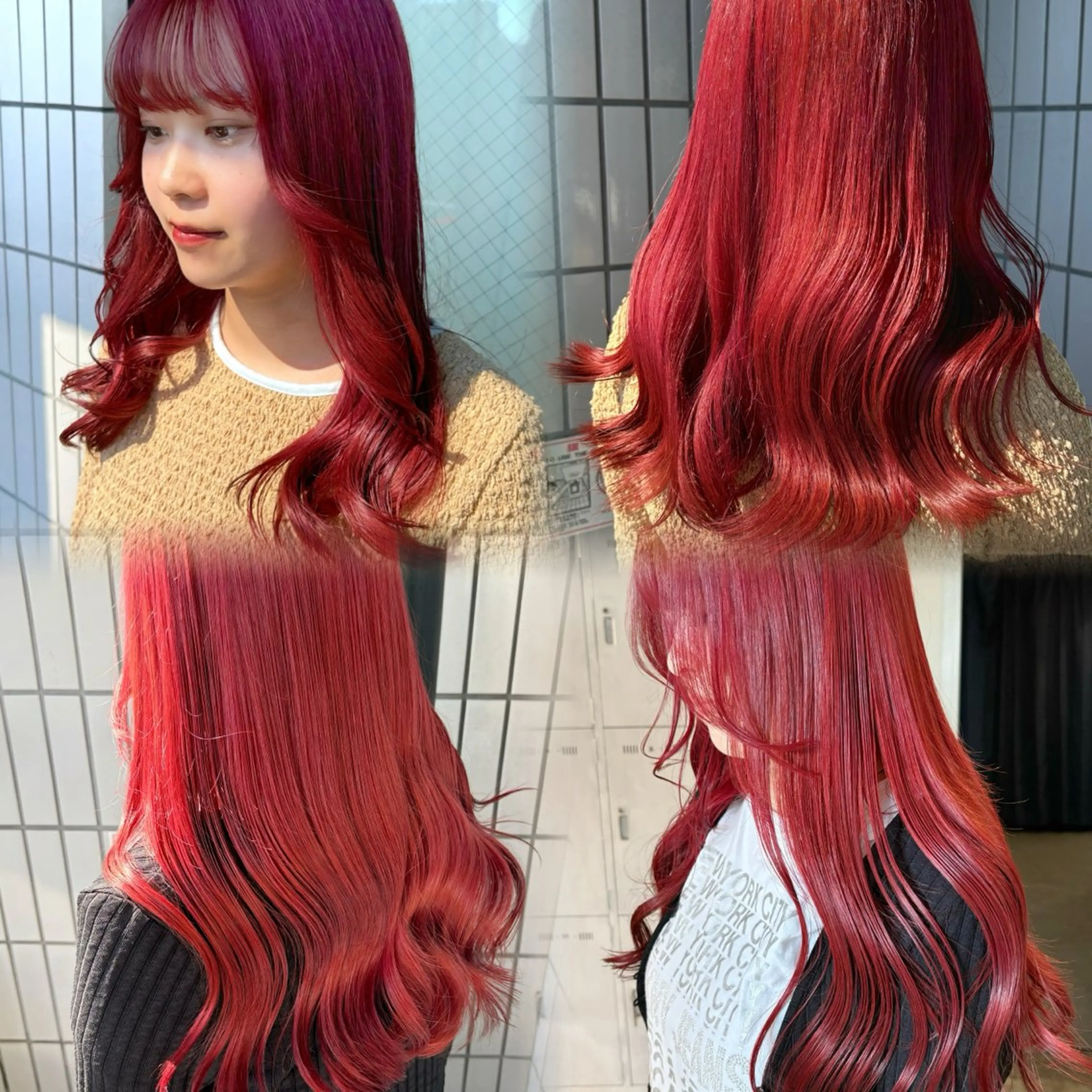 ロング カラー アディクシーカラー アッシュ アッシュブラウン ベージュカラー 黒髪 ヘアカラー トリートメント 暖色カラー🍒 ケアブリーチ/akiのヘアスタイル