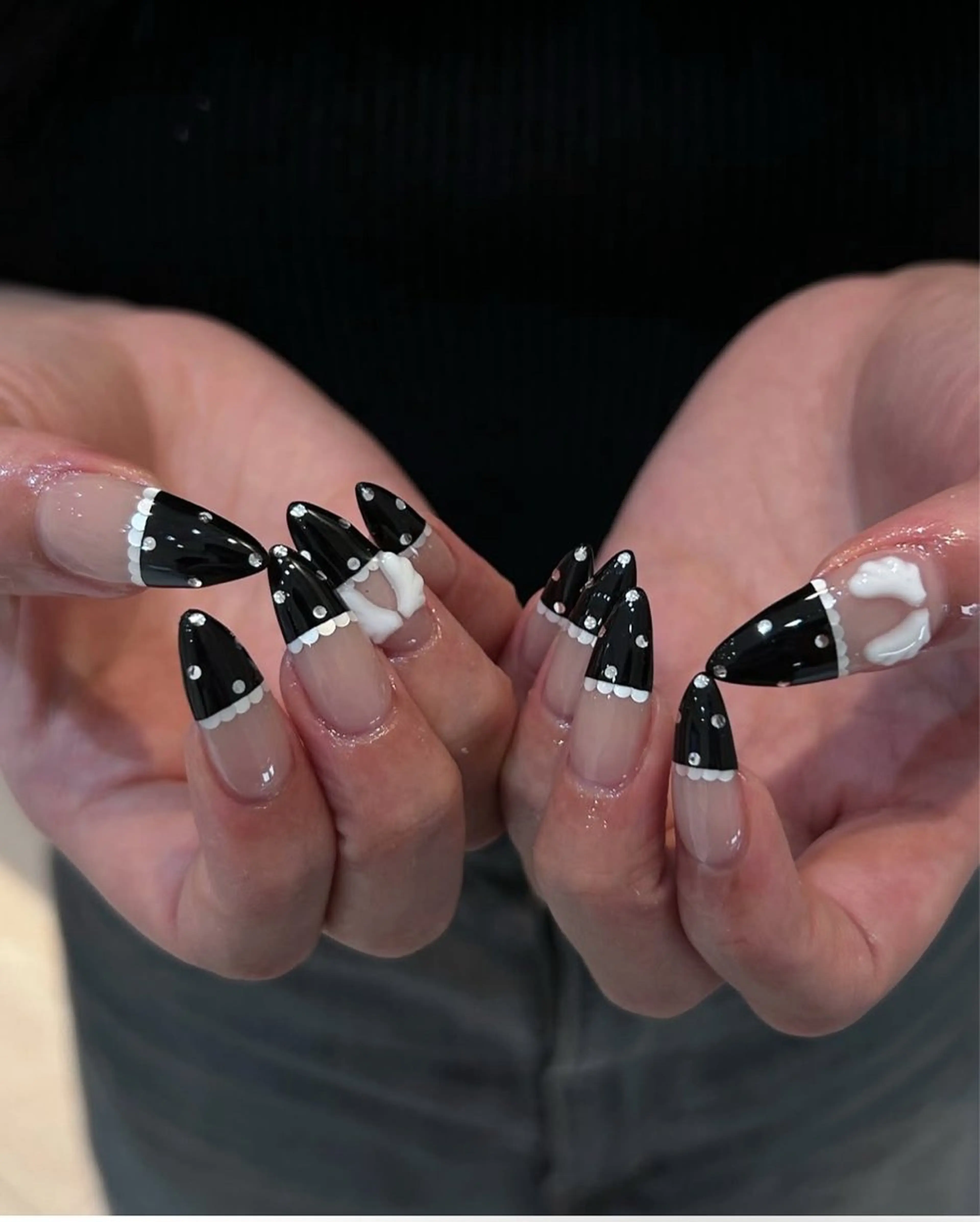 ネイル フレンチネイル グラデーション 韓国ネイル マグネットネイル シンプルネイル CoMo Nailのネイルデザイン