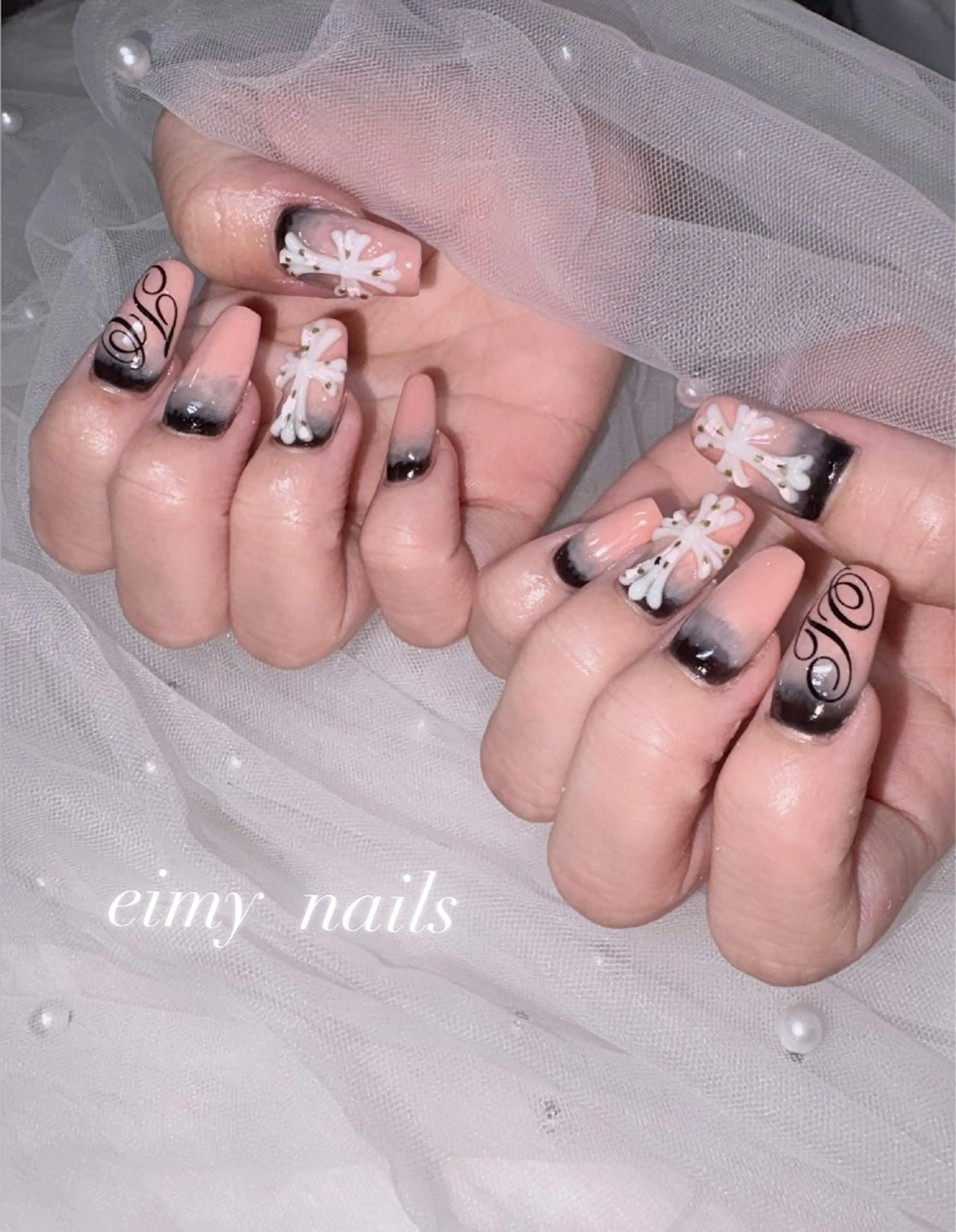 ネイル グラデーション ピンク ハンドネイル eimy nails♡のネイルデザイン
