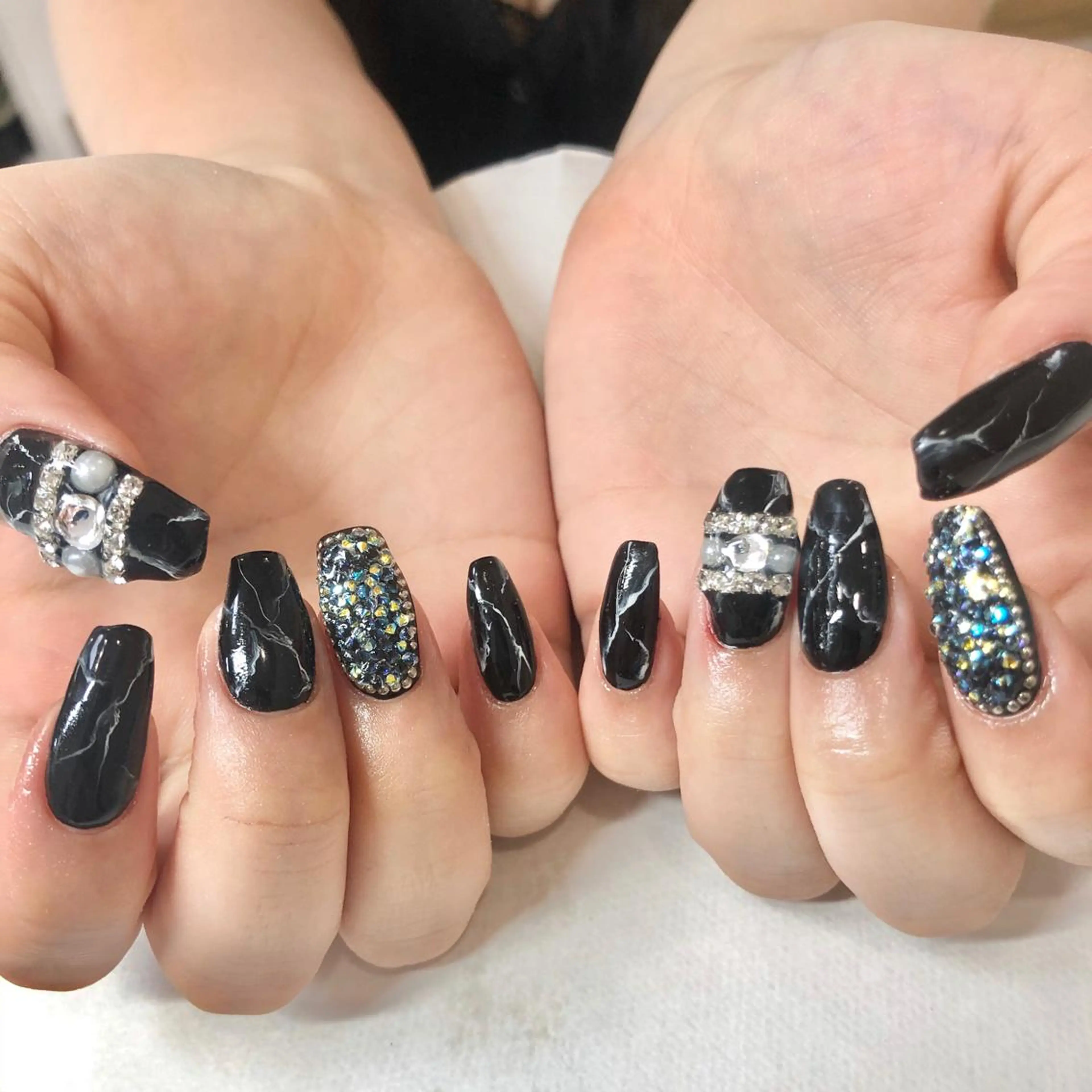 ネイル 大理石ネイル(マーブル) ハンドネイル 🎀AYAKO 🎀中韓ネイルのネイルデザイン