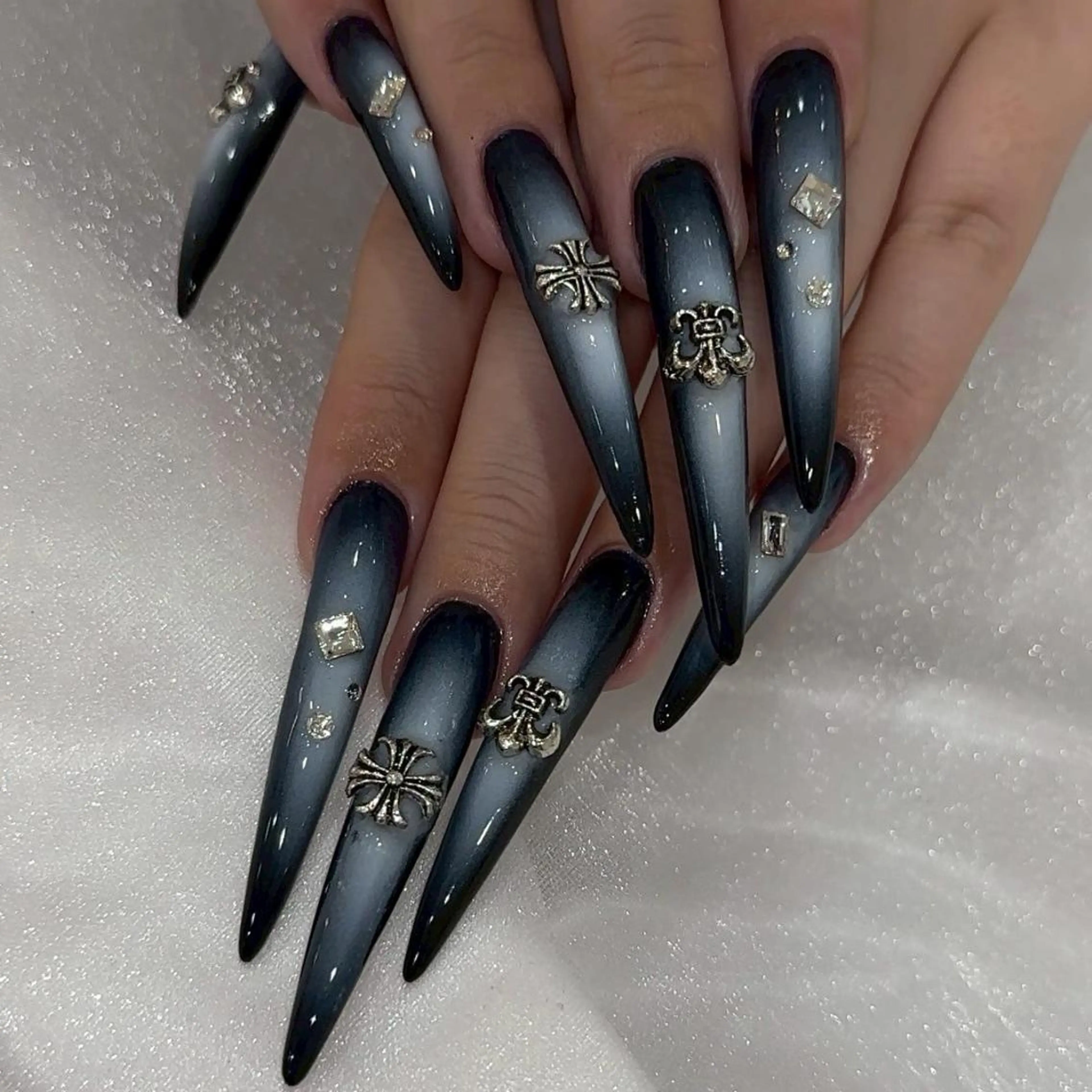 ネイル ブラウン チークネイル 長さ出し フットネイル フレンチネイル ハンドネイル 長さだし特化持ち込み Inoueのネイルデザイン