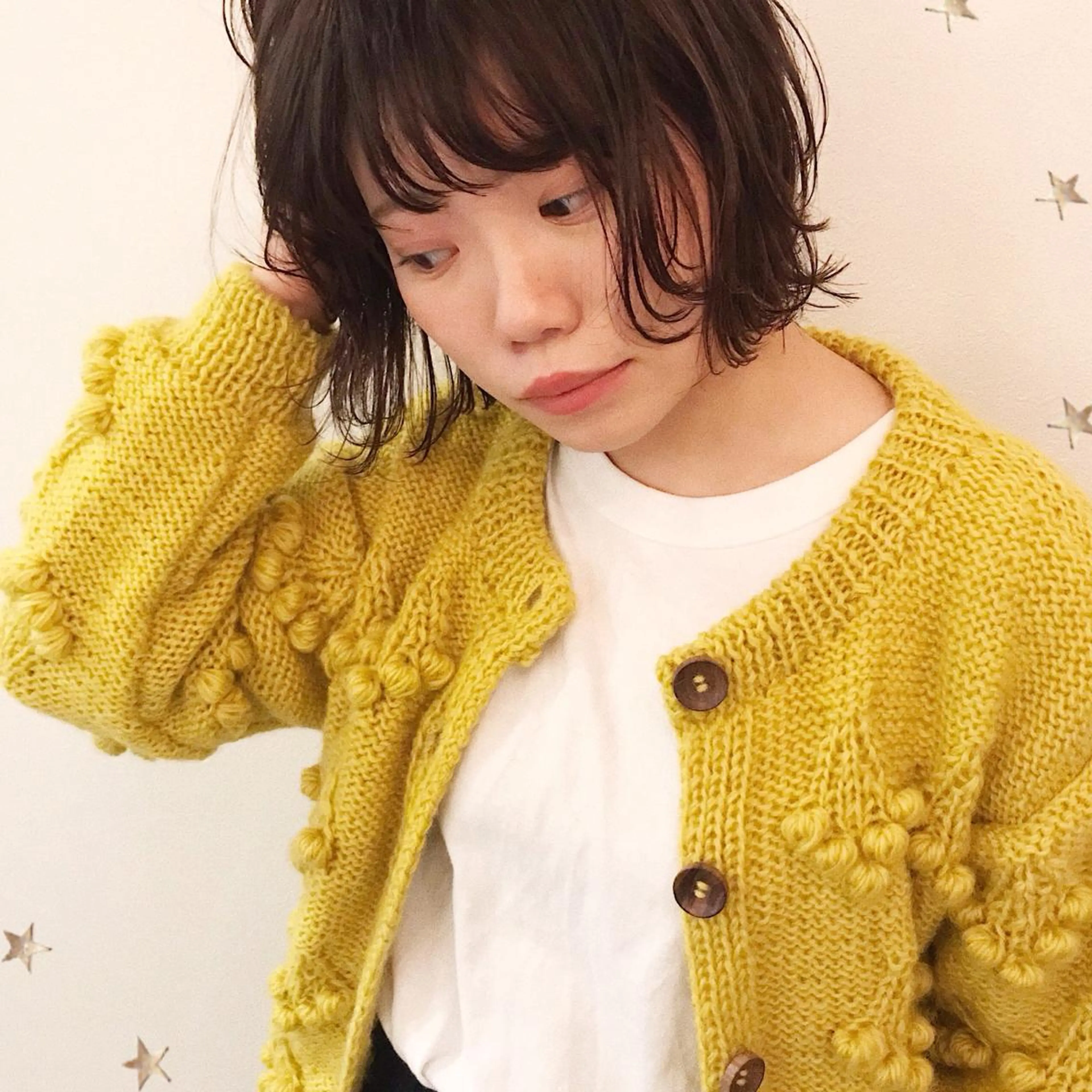 ミディアム カラー 市川 千夏のヘアスタイル