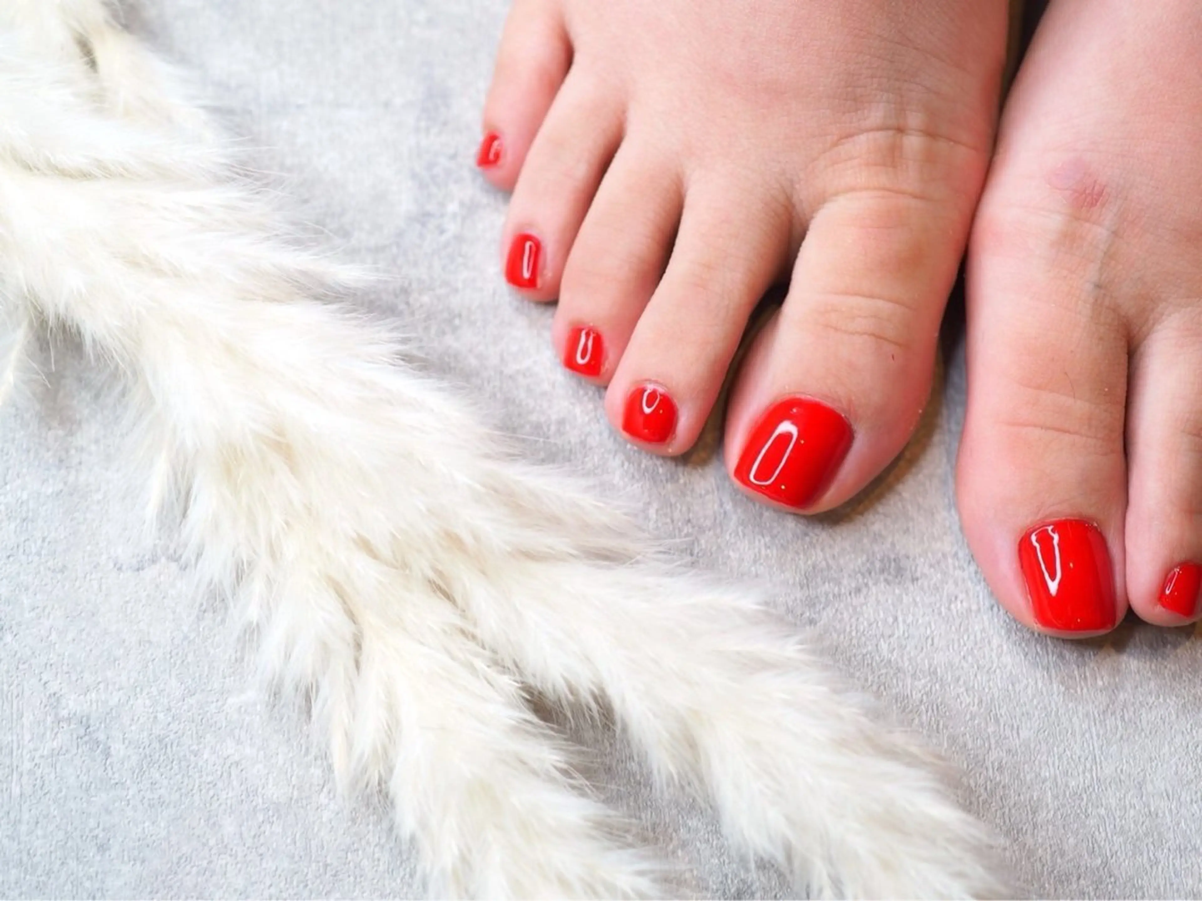 初回◆フットネイル◆ワンカラーorラメ（2色まで可）の写真