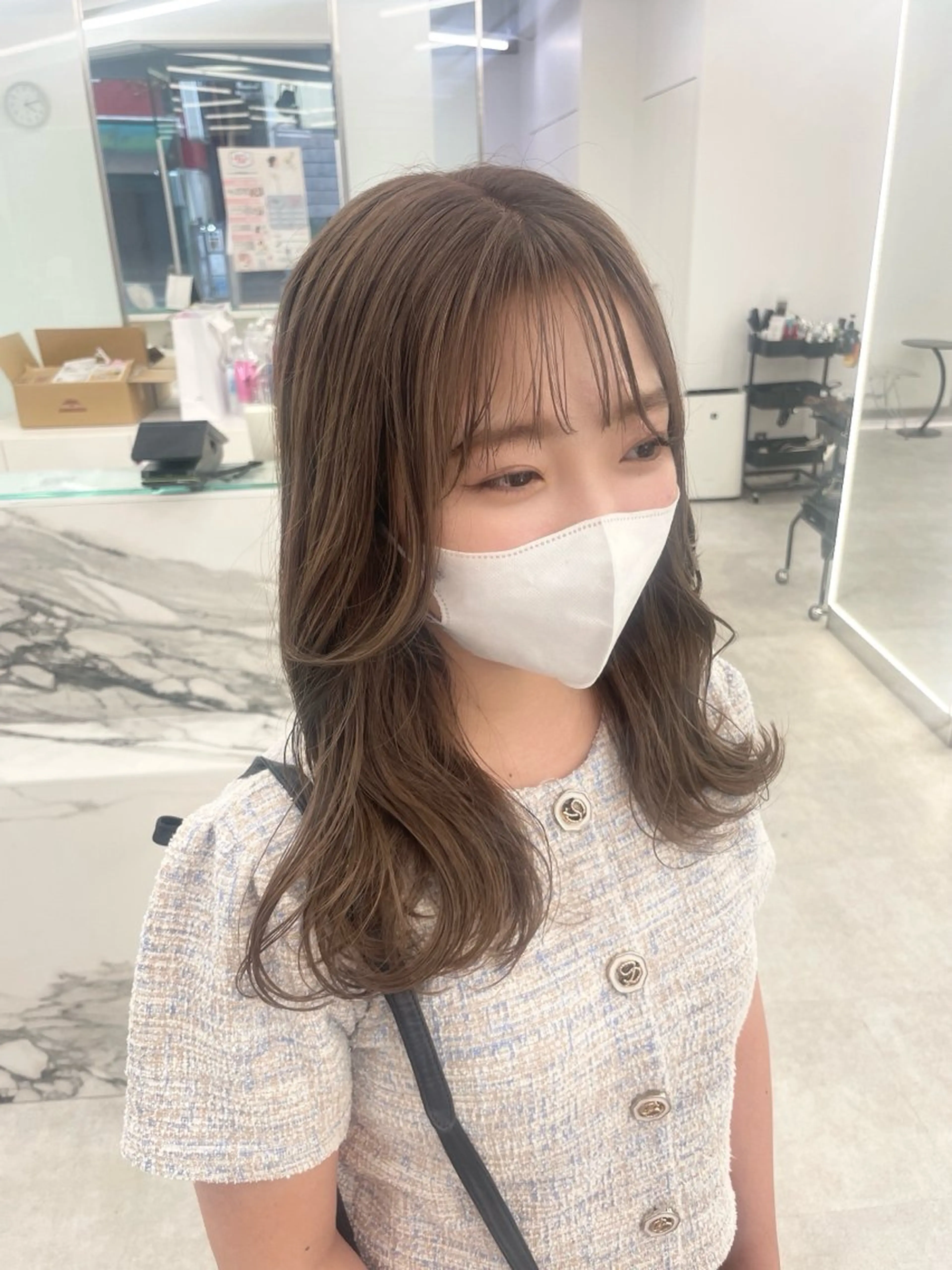 ロング カラー ヘアアレンジ ヘアカラー トリートメント 【Sweep】おじま のぞみのヘアスタイル