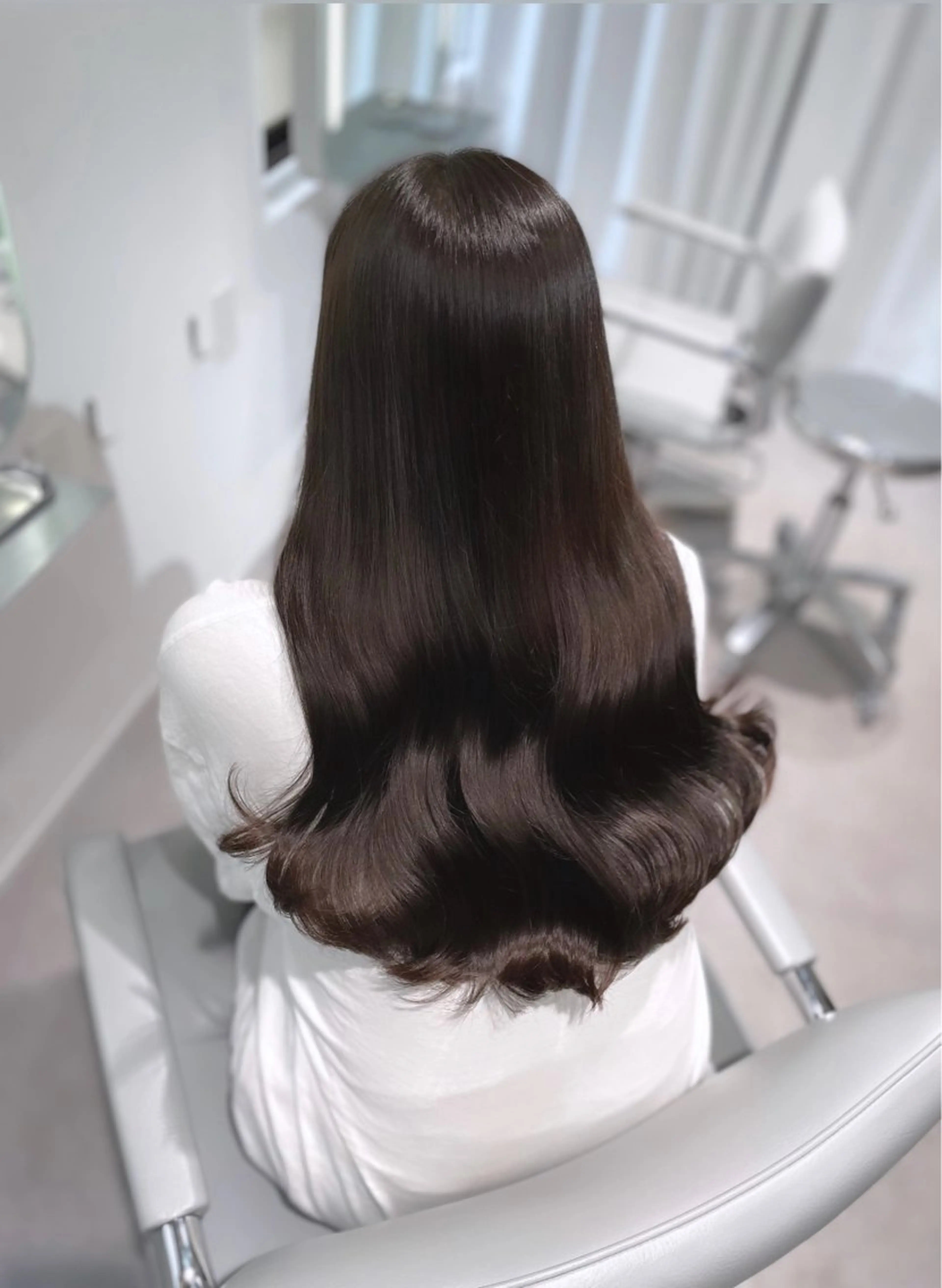 セミロング ヘアカラー トリートメント 透明感たっぷり柔らか 可愛いStyle杏琉のヘアスタイル