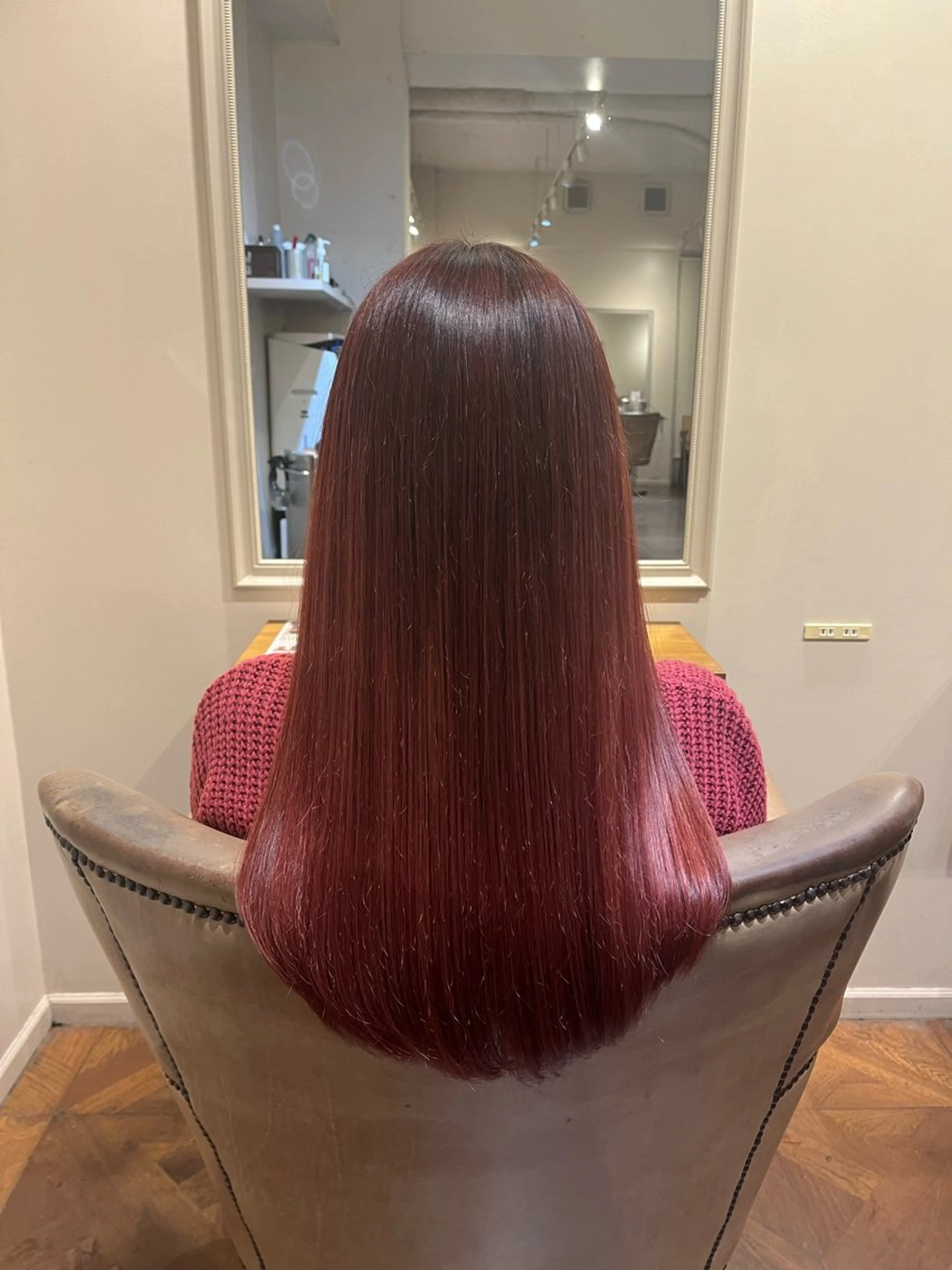 ロング 齊藤 萌のヘアスタイル