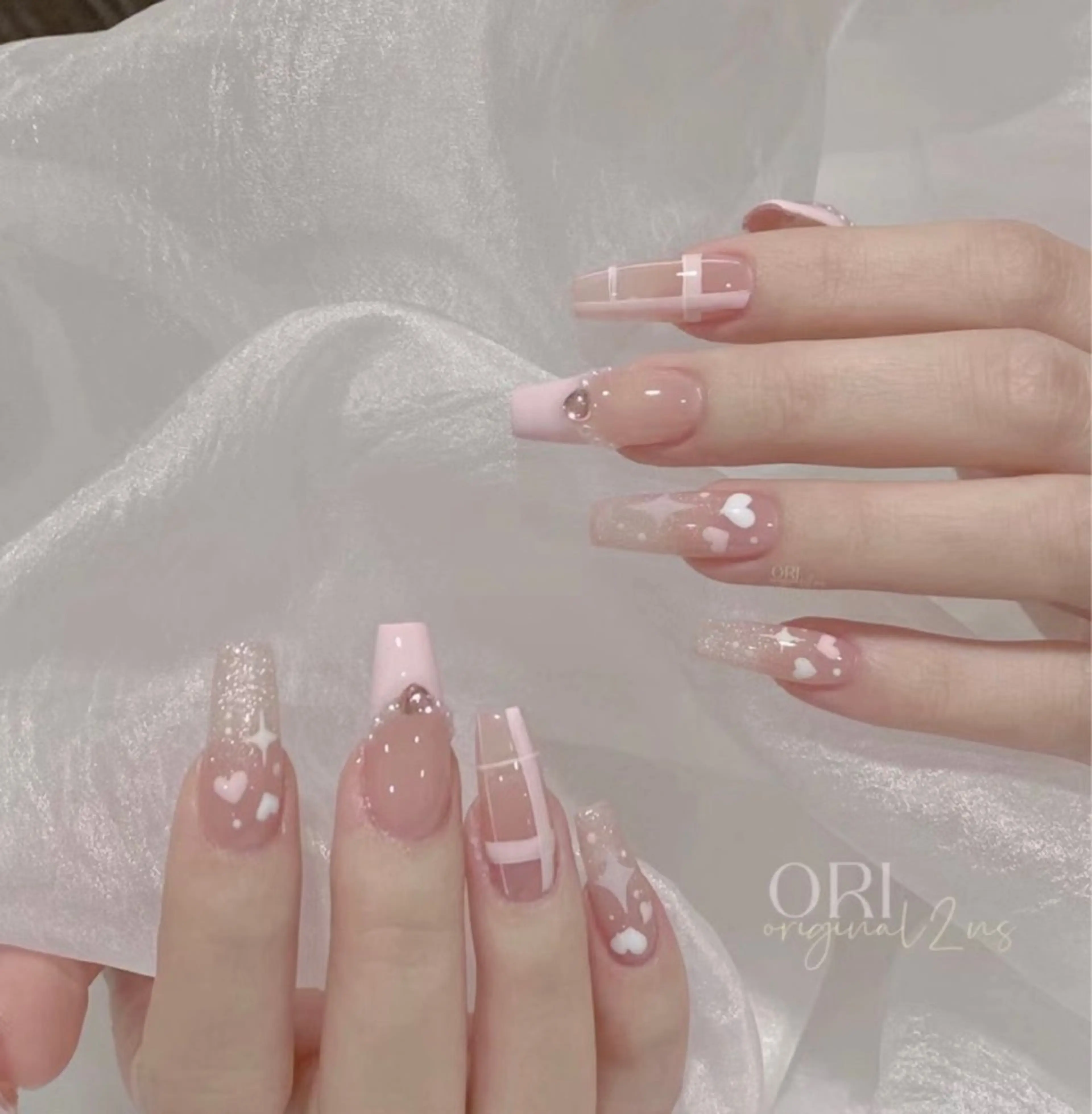 ネイル 🎀kira 長さだし💗モチ最高のネイルデザイン