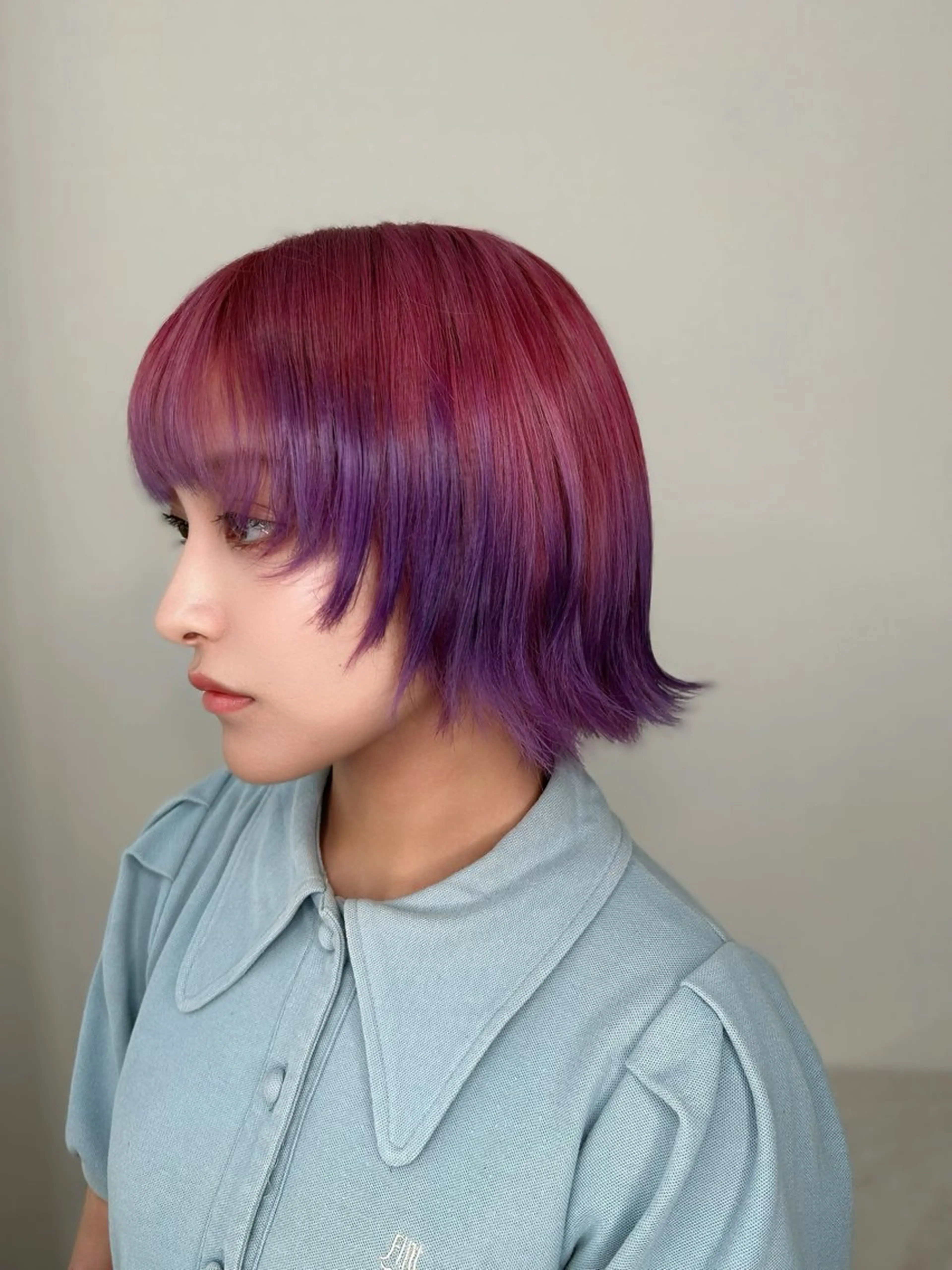 ミディアム カラー ブリーチ ヘアカラー 今村公介 ブリーチ特化、派手髪のヘアスタイル