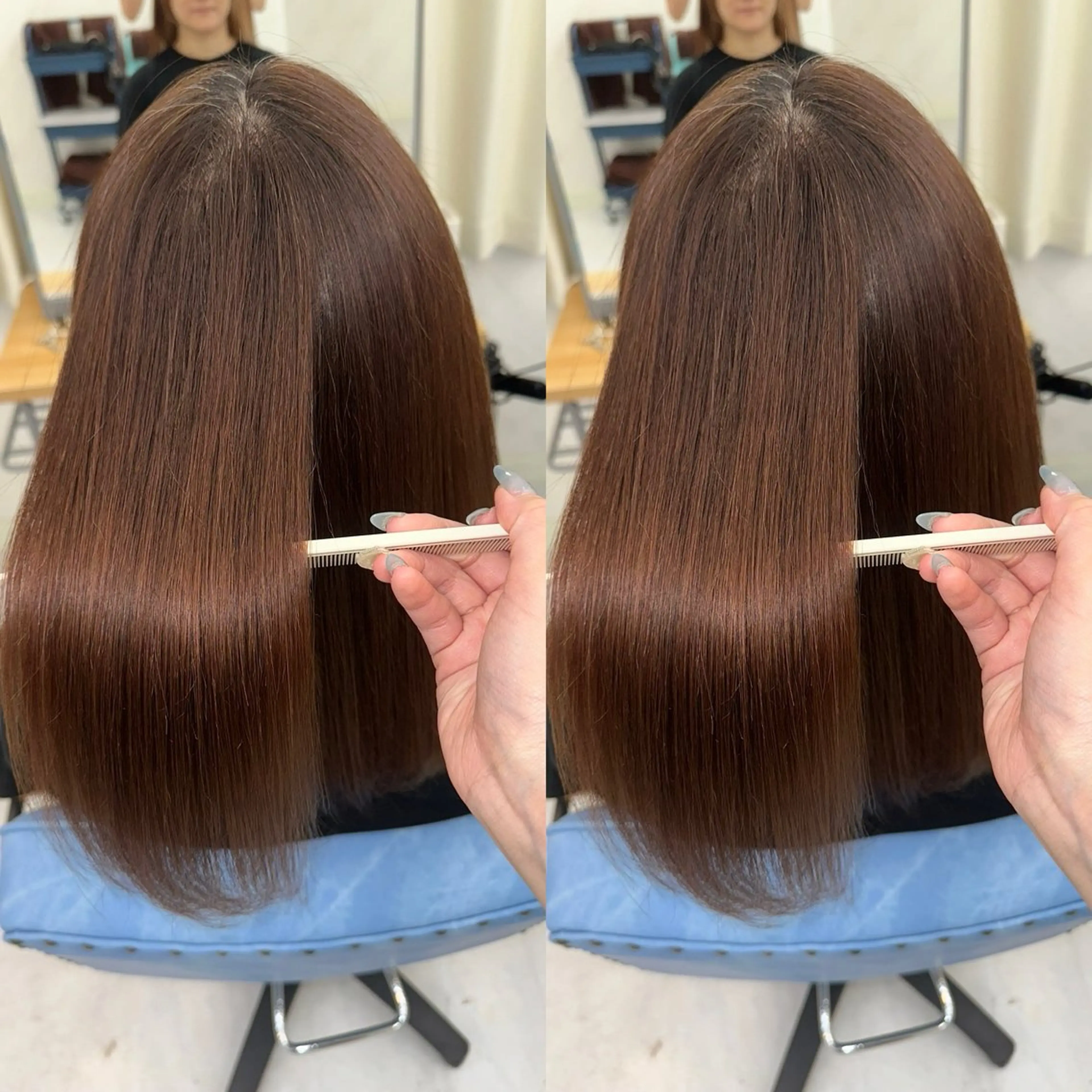 ミディアム 縮毛矯正×ボブ💎 髪質改善/木下のヘアスタイル