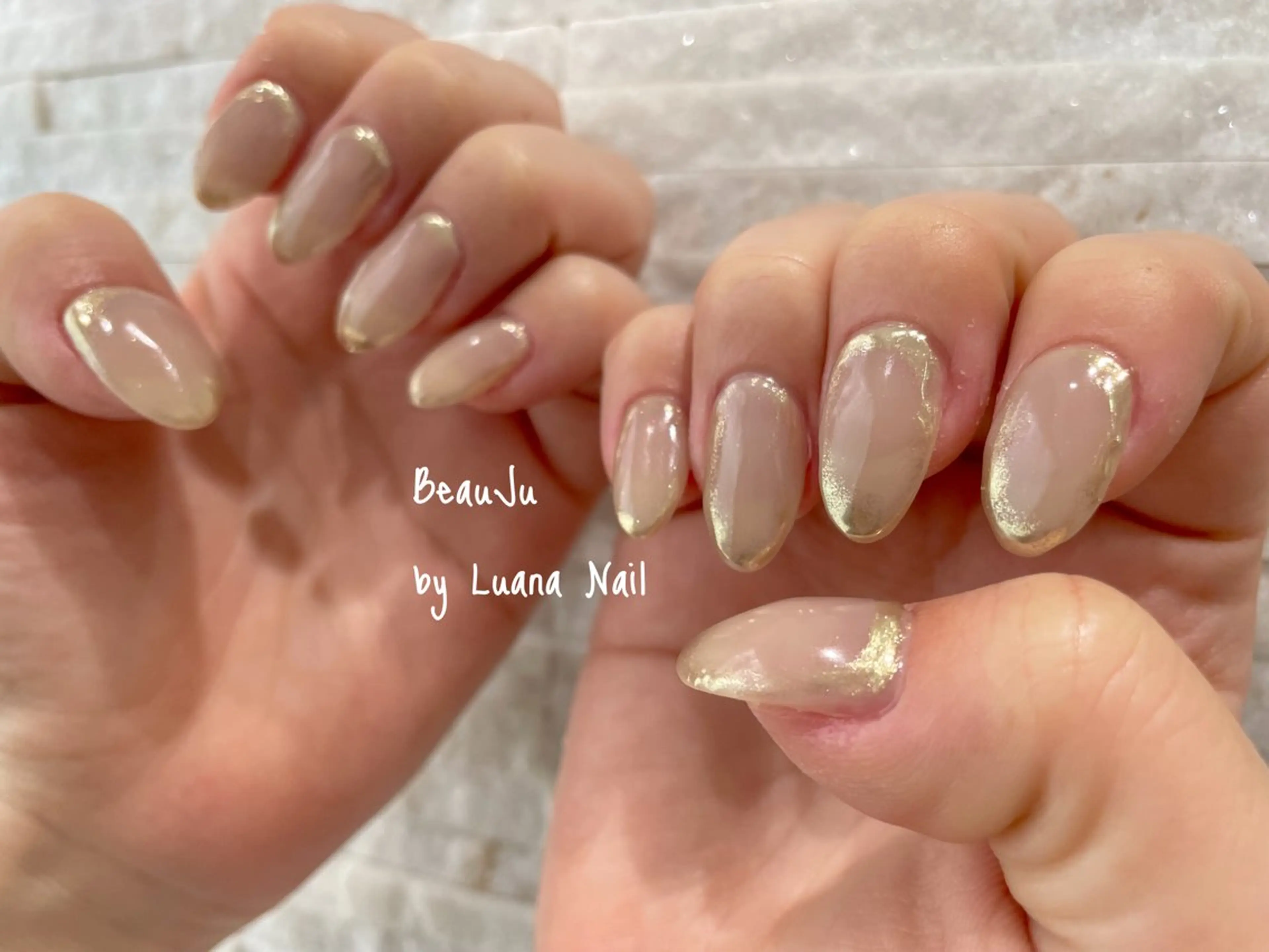ネイル ミラーネイル ハンドネイル BeauJu by Luana Nailのネイルデザイン