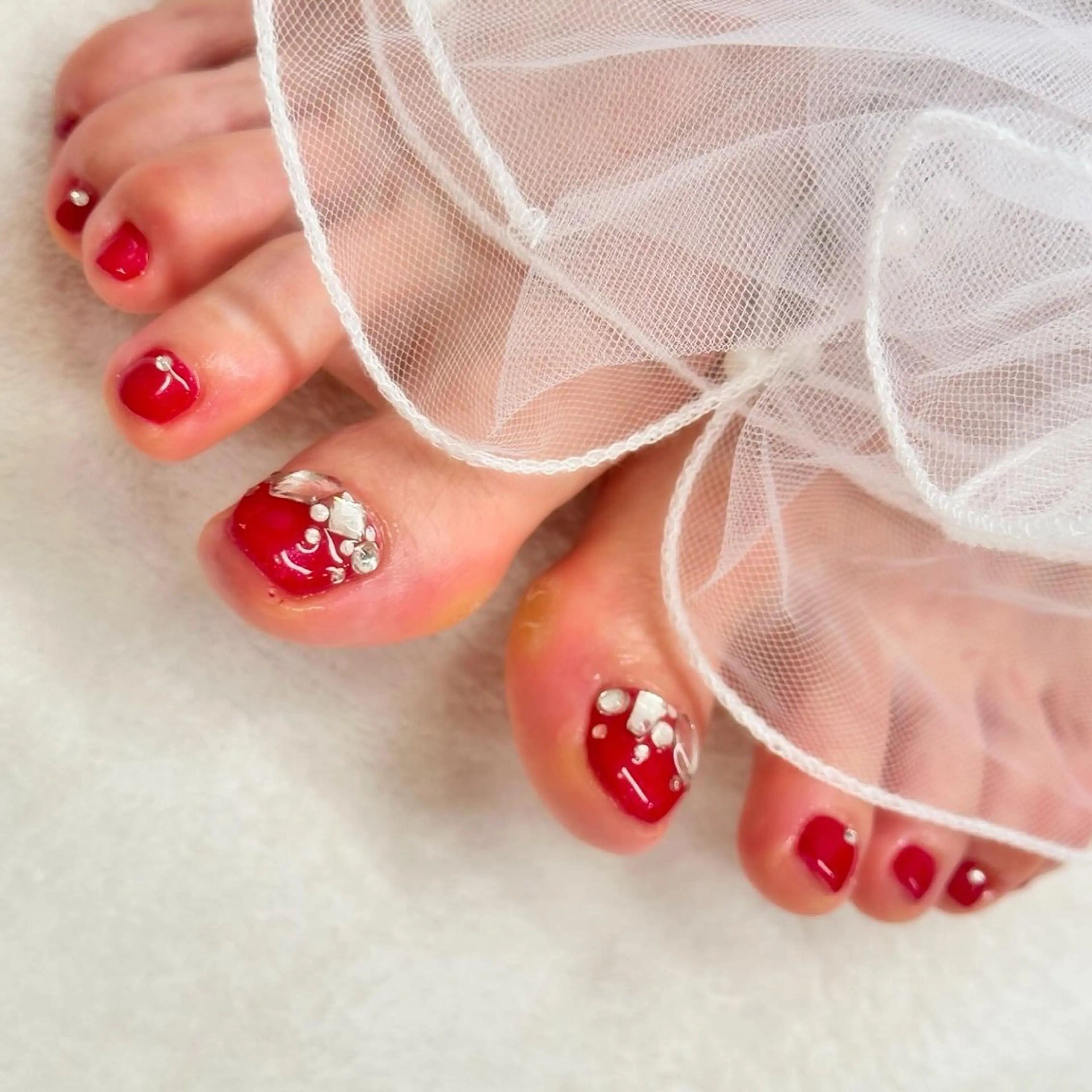 ネイル ボルドー フットネイル フットネイル ri.em.da mariのネイルデザイン