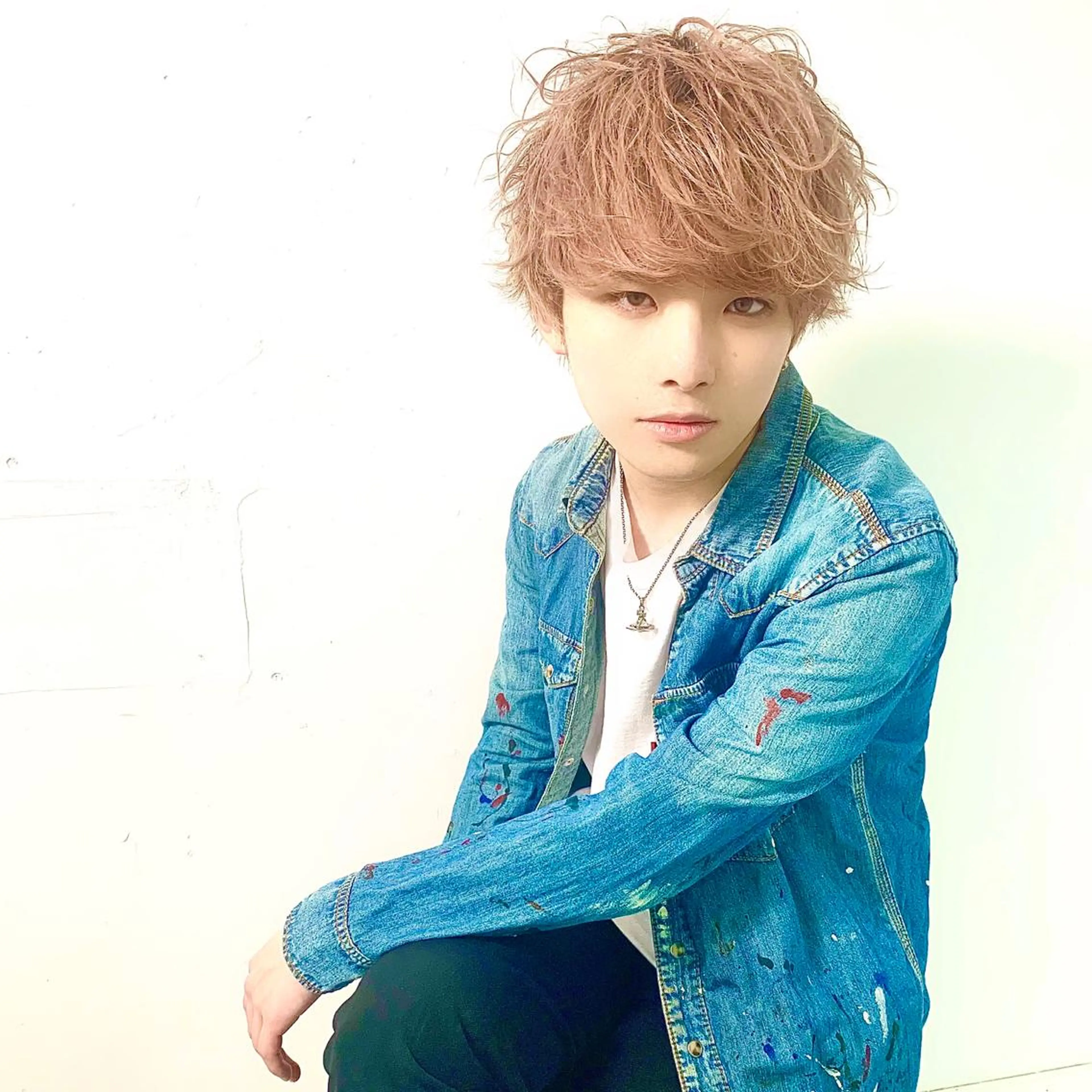 カラー パーマ メンズ カット 柏メンズカットパーマ NO.1タイチのヘアスタイル