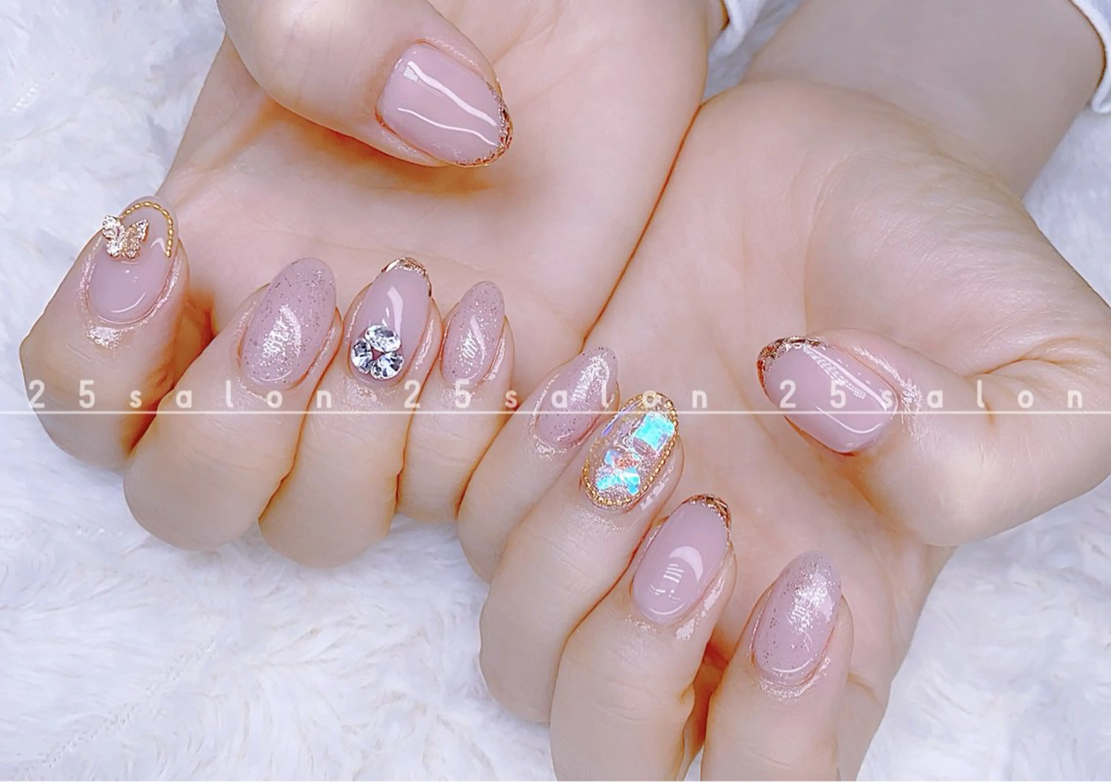 ネイル ジェルネイル 韓国ネイル ニュアンスネイル パラジェル ワンホンネイル 2 5のマツエク・マツパデザイン